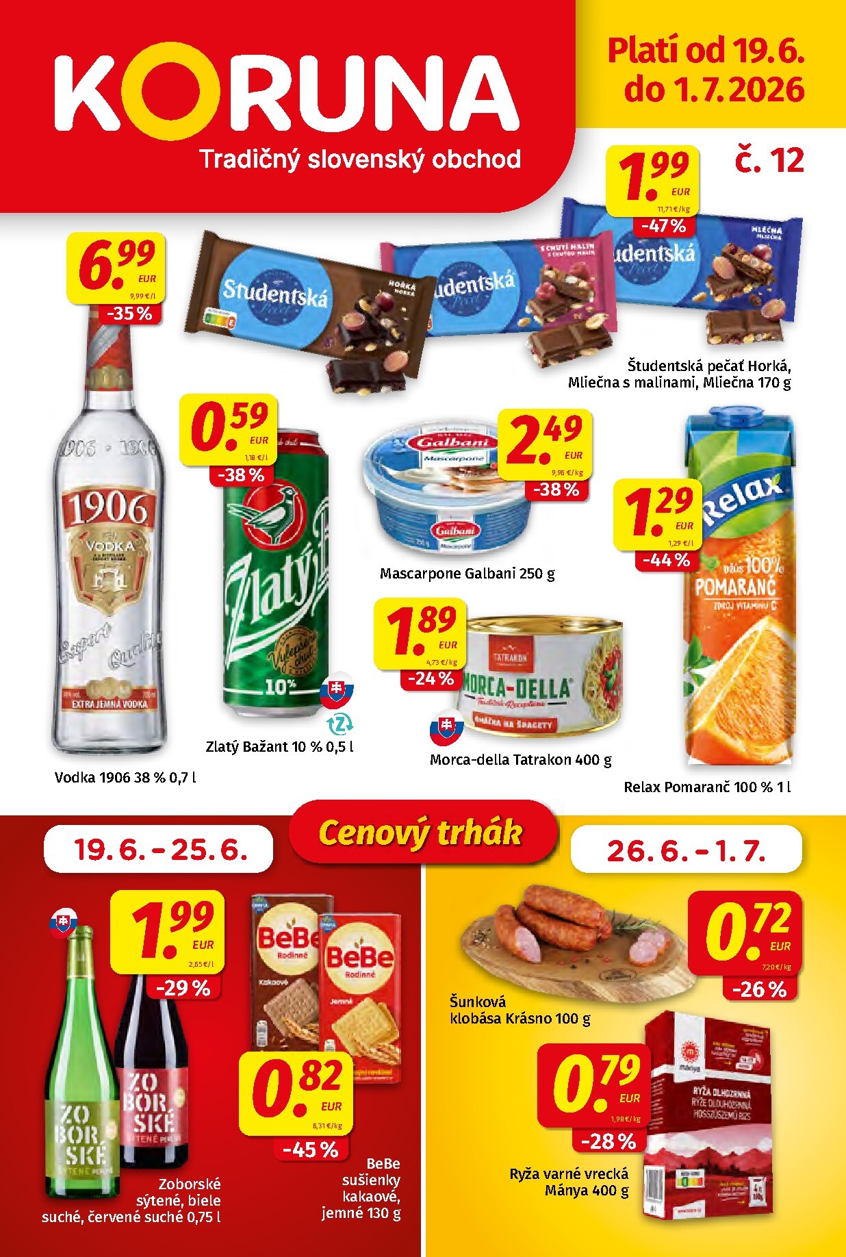 Nový Koruna leták od piatku, 19.06.2026 do stredy, 01.07.2026