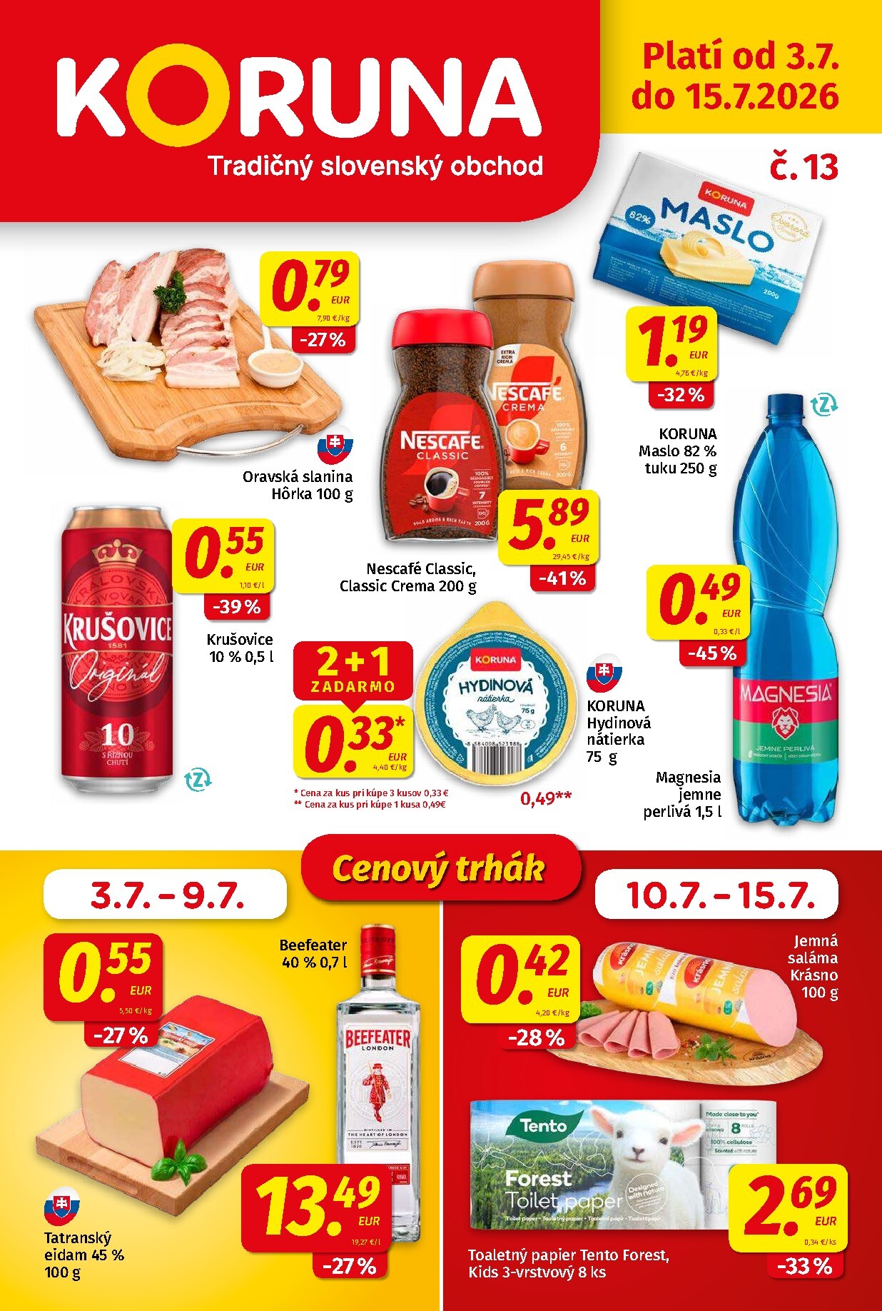 Nový Koruna leták od piatku, 03.07.2026 do stredy, 15.07.2026