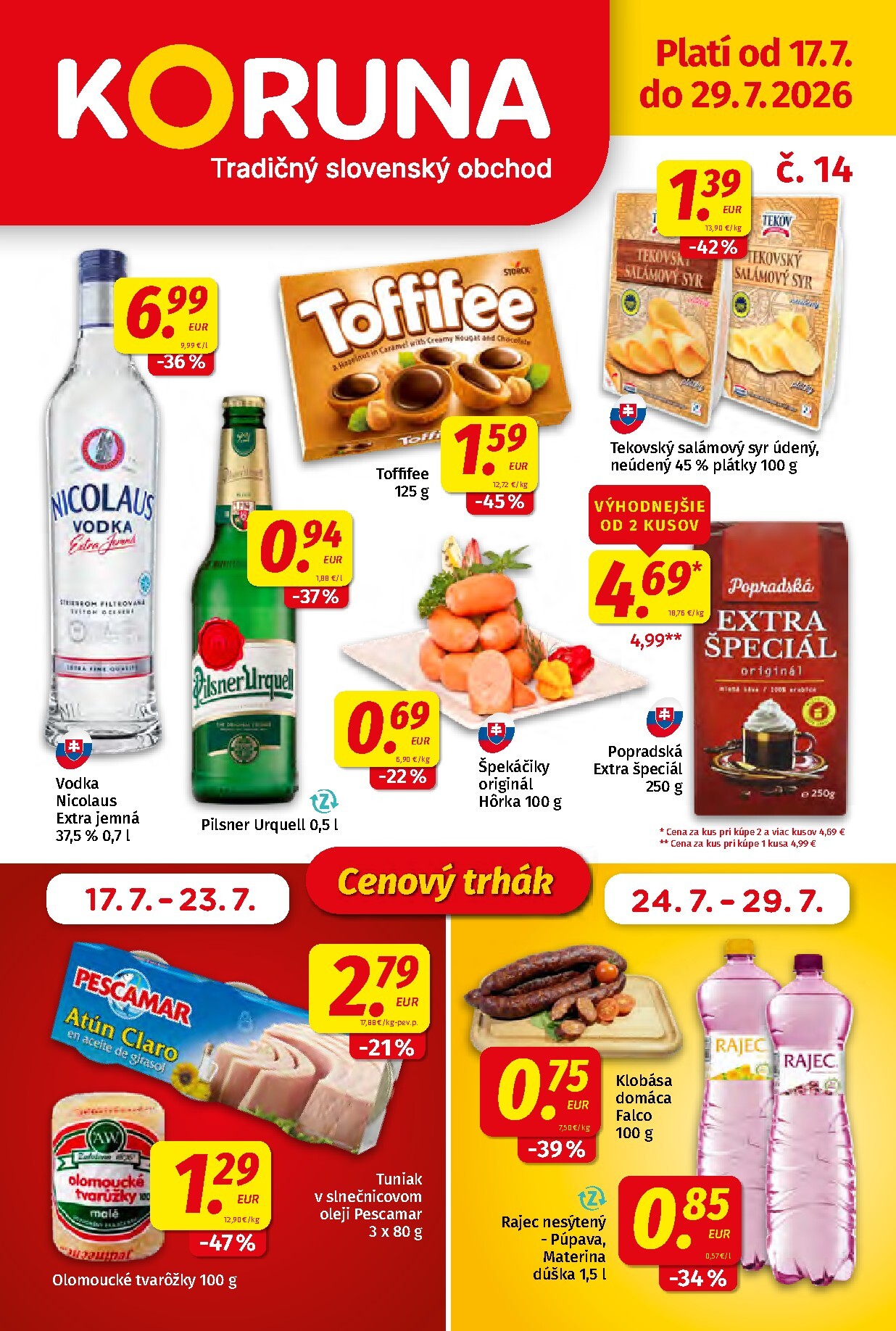 Nový Koruna leták od piatku, 17.07.2026 do stredy, 29.07.2026