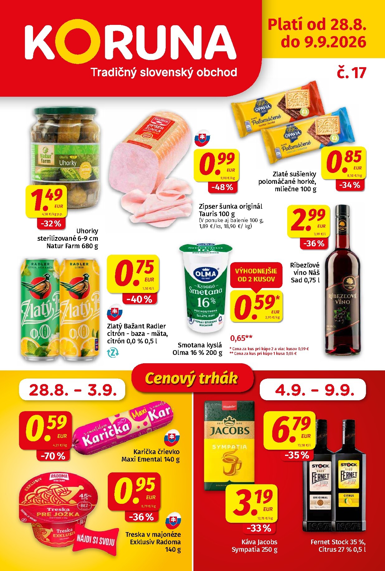 Nový Koruna leták od piatku, 28.08.2026 do stredy, 09.09.2026