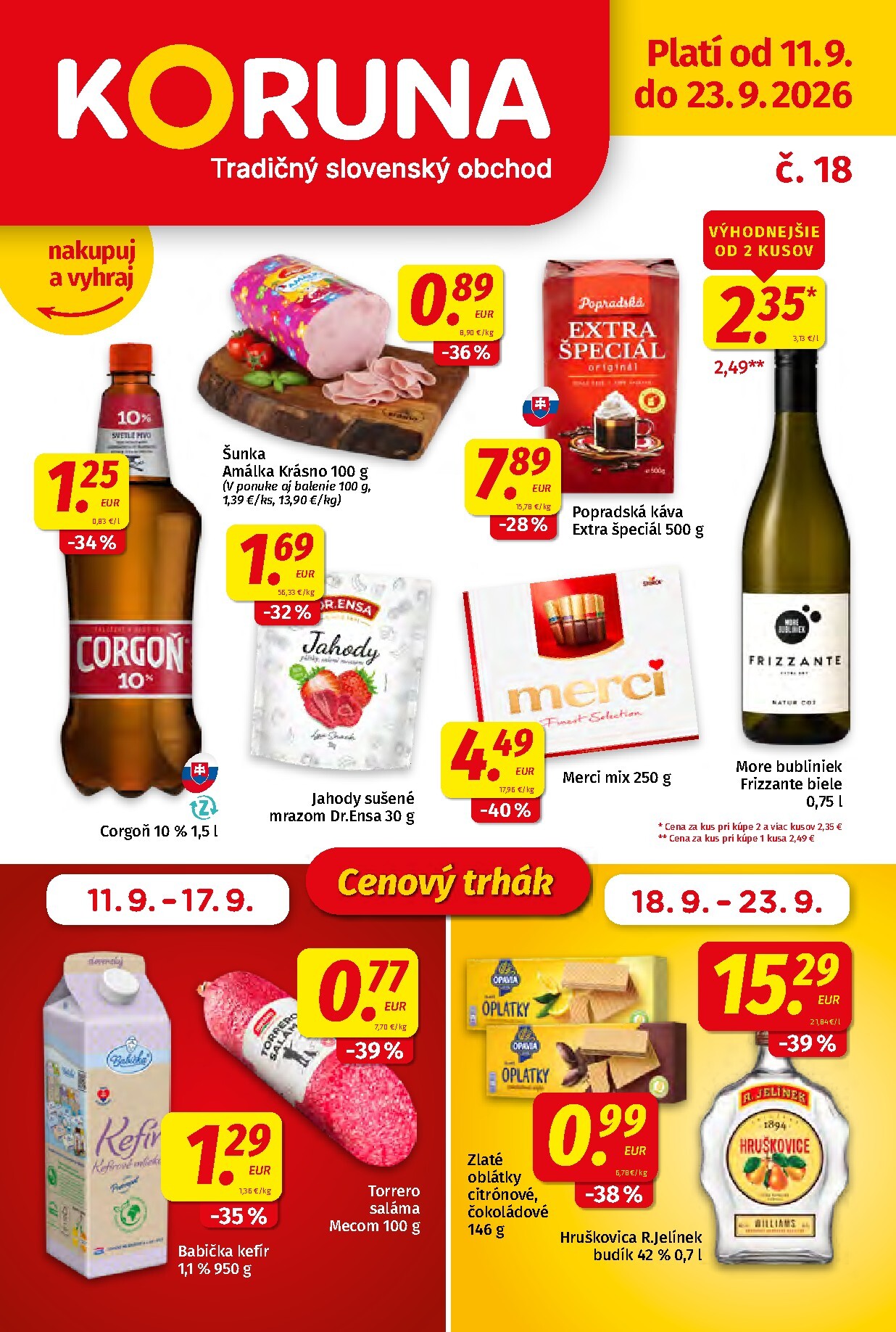 Nový Koruna leták od piatku, 11.09.2026 do stredy, 23.09.2026