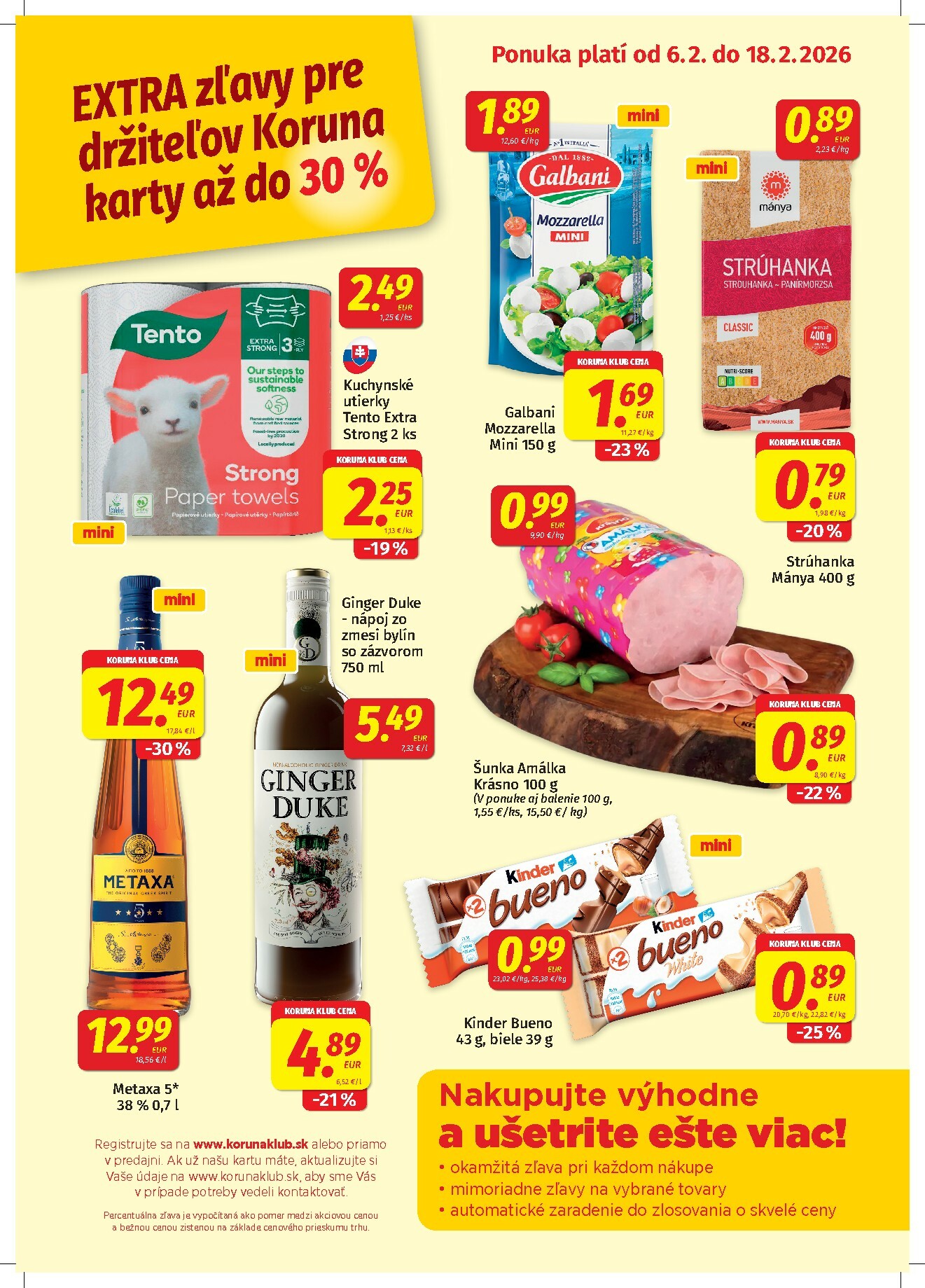 Leták Koruna - Klub platný od 06.02.2026 do 18.02.2026