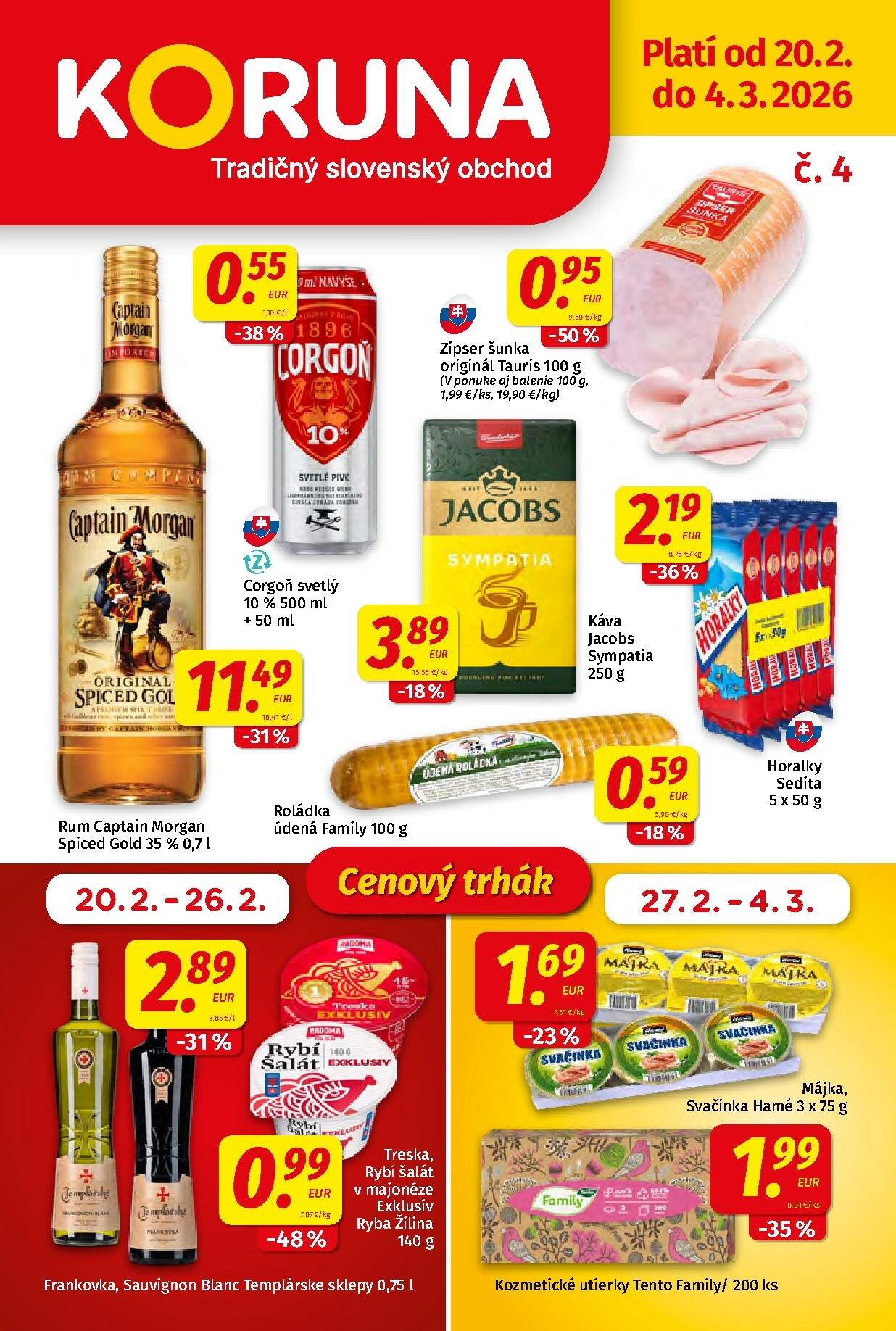 Leták Koruna platný od 20.02.2026 do 04.03.2026