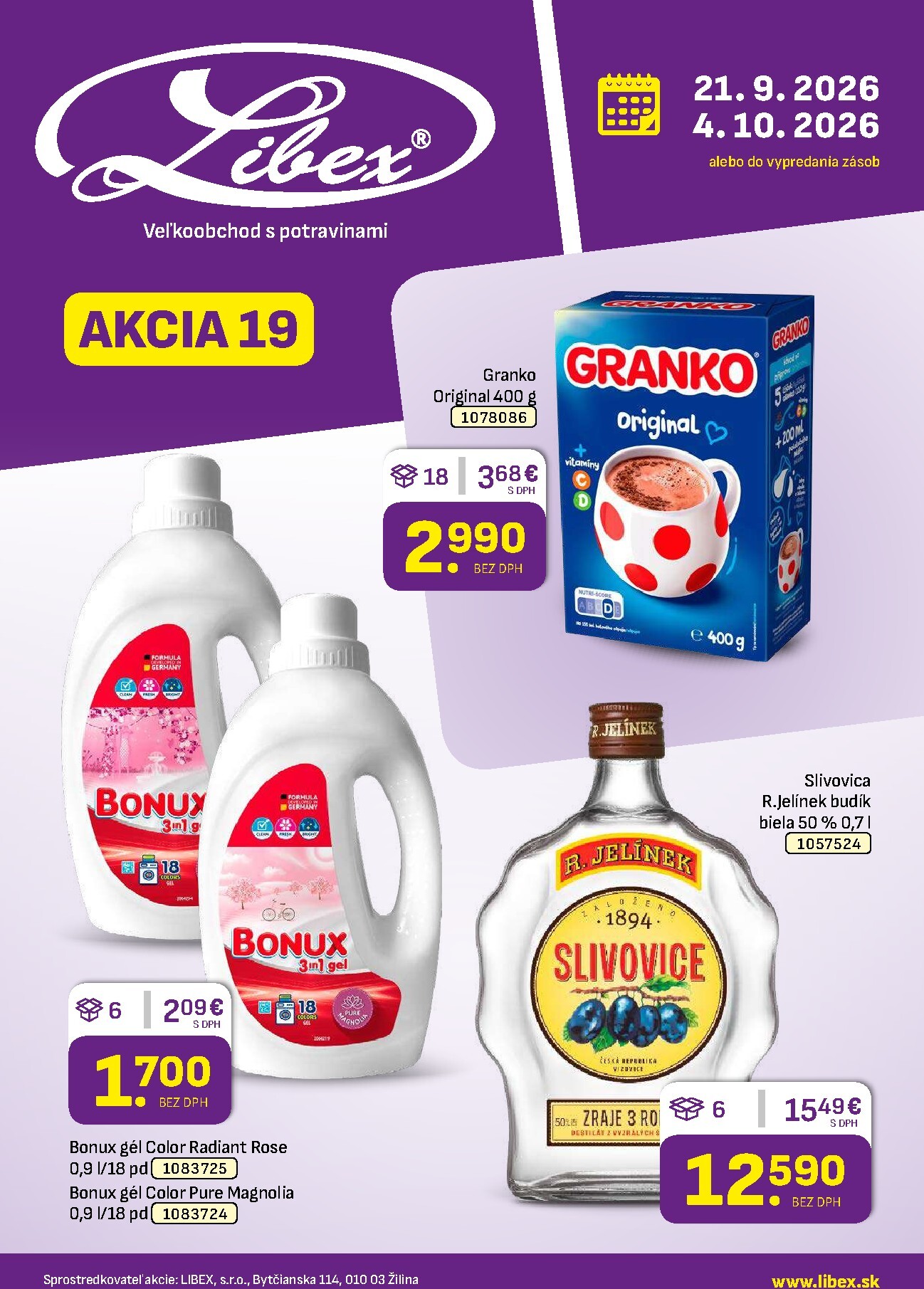 Nový Libex leták od pondelka, 21.09.2026 do nedele, 04.10.2026