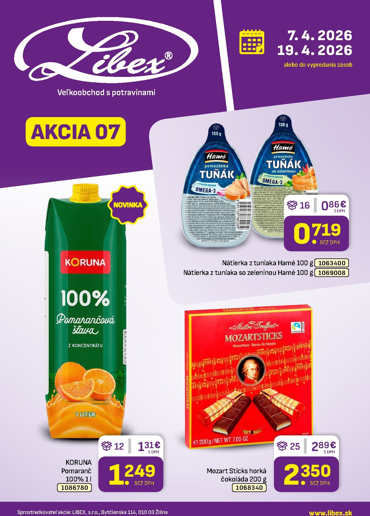 Leták Libex platný od 07.04.2026 do 19.04.2026