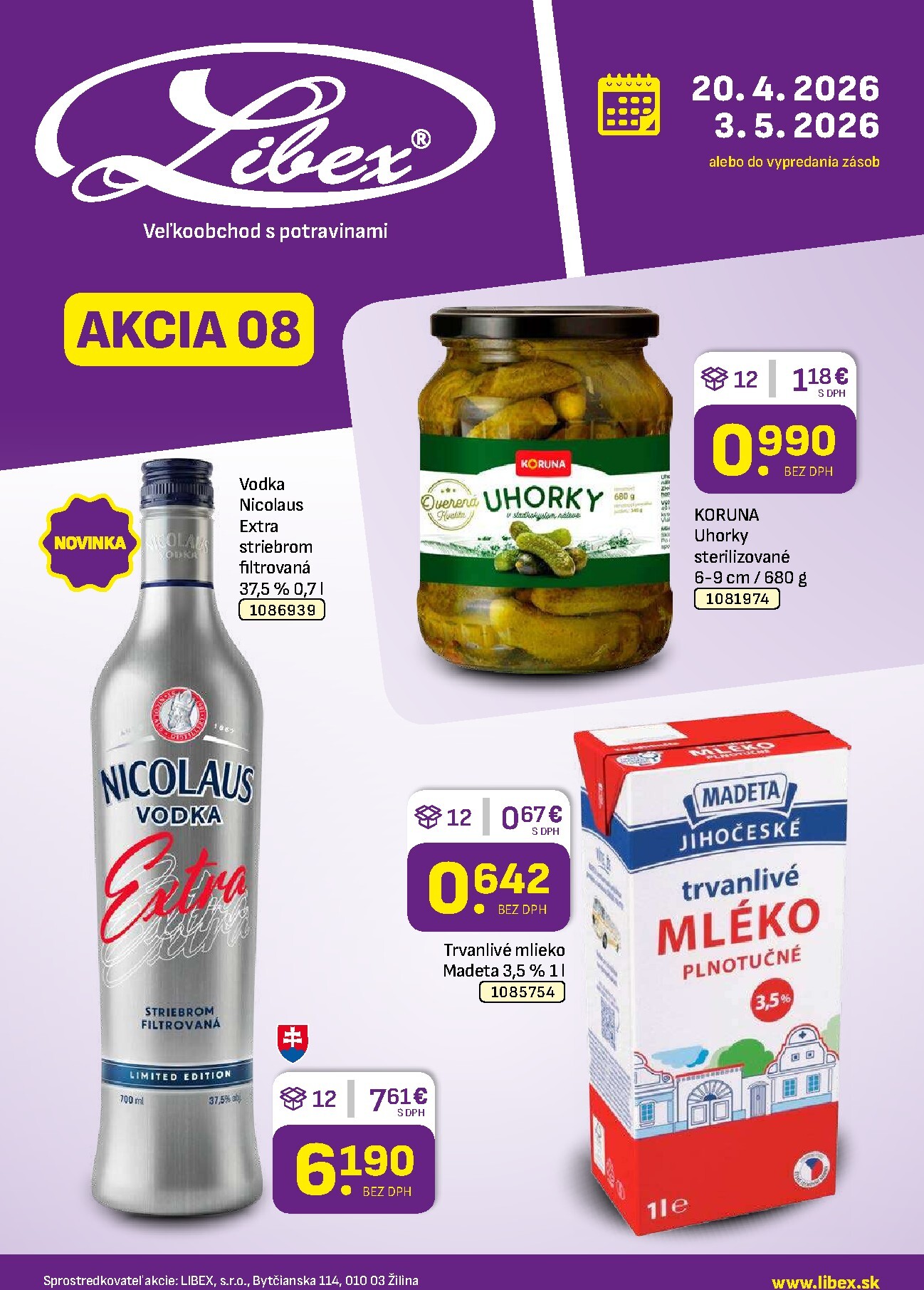 Nový leták Libex od pondelka, 20.04.2026 do nedele, 03.05.2026