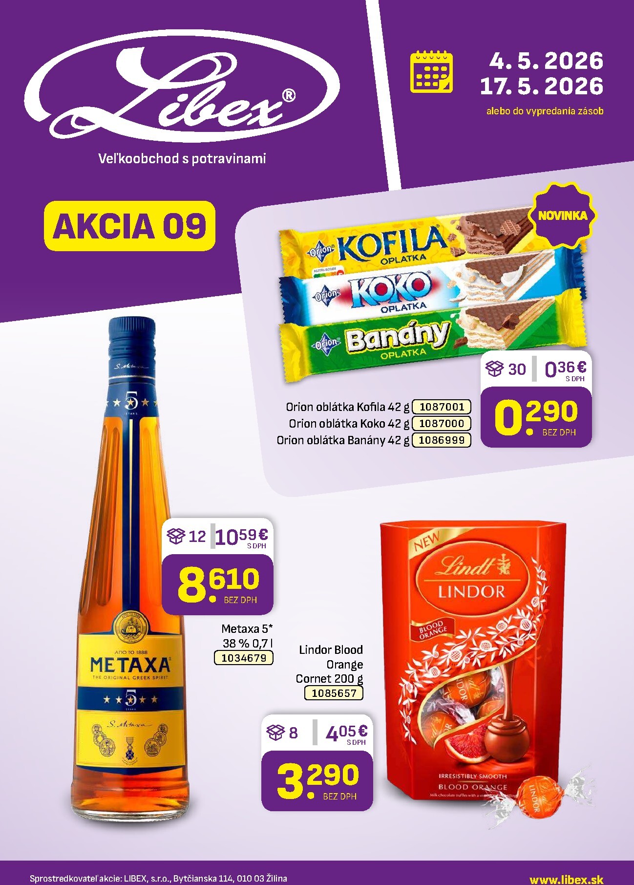 Nový leták Libex od pondelka, 04.05.2026 do nedele, 17.05.2026