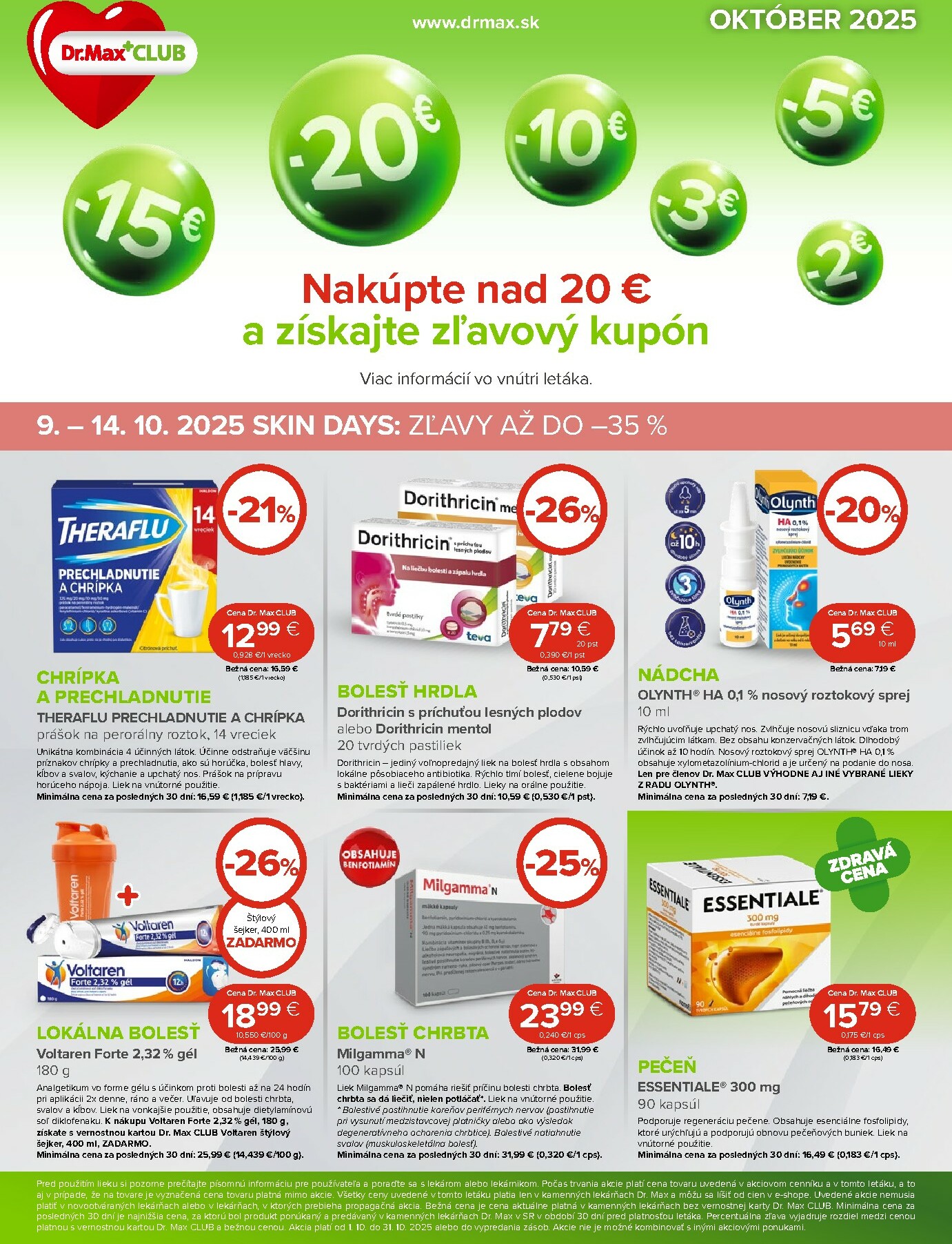 Leták Dr. Max platný od 01.10. do 31.10.