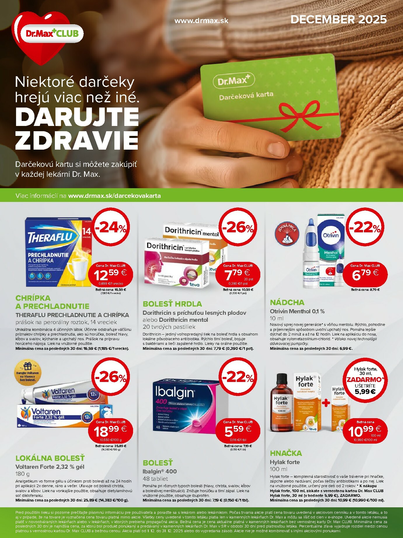 Leták Dr. Max platný od 01.12. do 31.12.