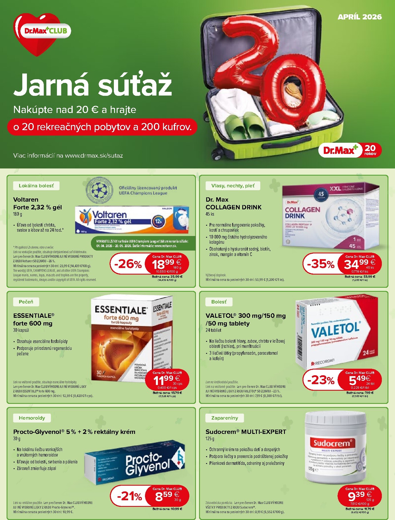 Leták Dr. Max platný od 01.04.2026 do 30.04.2026