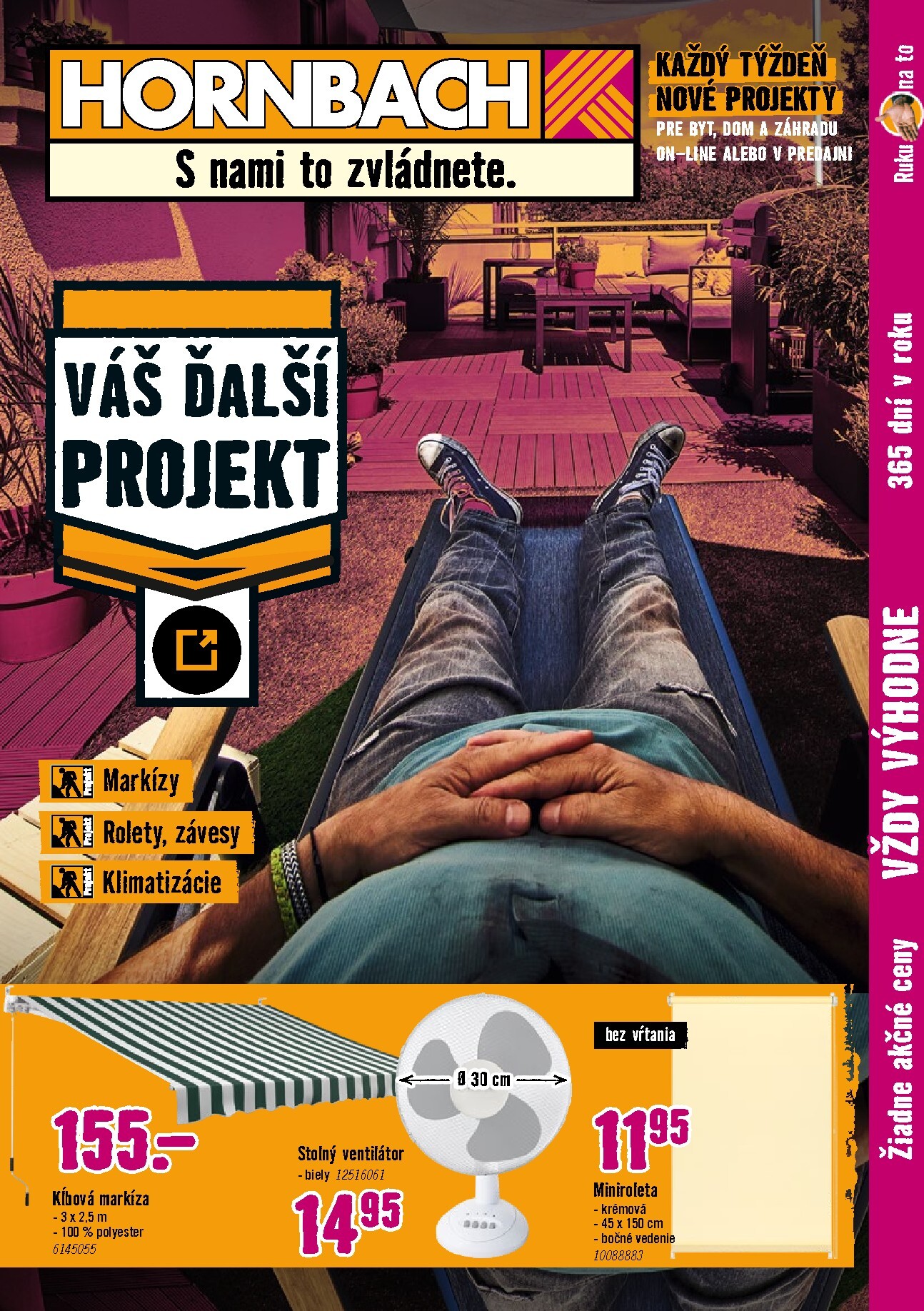 Aktuálny HORNBACH - Slnečná ochrana leták od stredy, 17.06.2026 do stredy, 01.07.2026