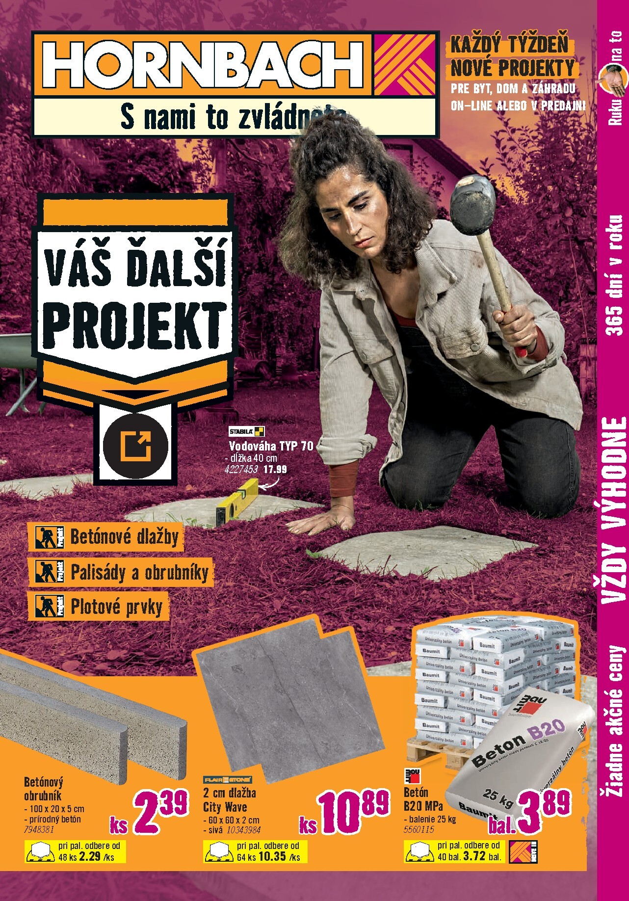 Aktuálny HORNBACH - Zahradné stavebniny leták od stredy, 01.07.2026 do piatku, 31.07.2026