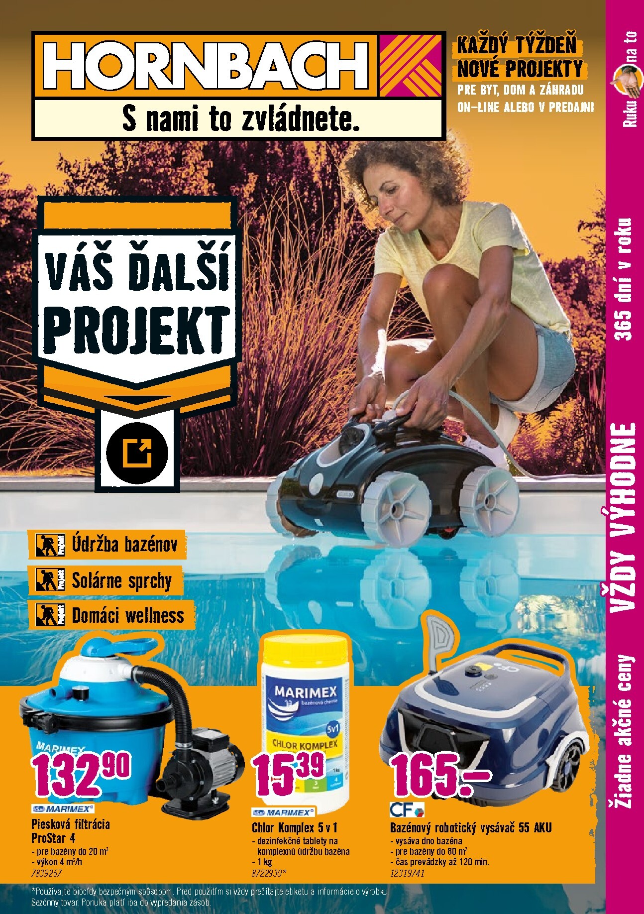 Aktuálny HORNBACH - Bazénová chémia leták od stredy, 01.07.2026 do stredy, 15.07.2026