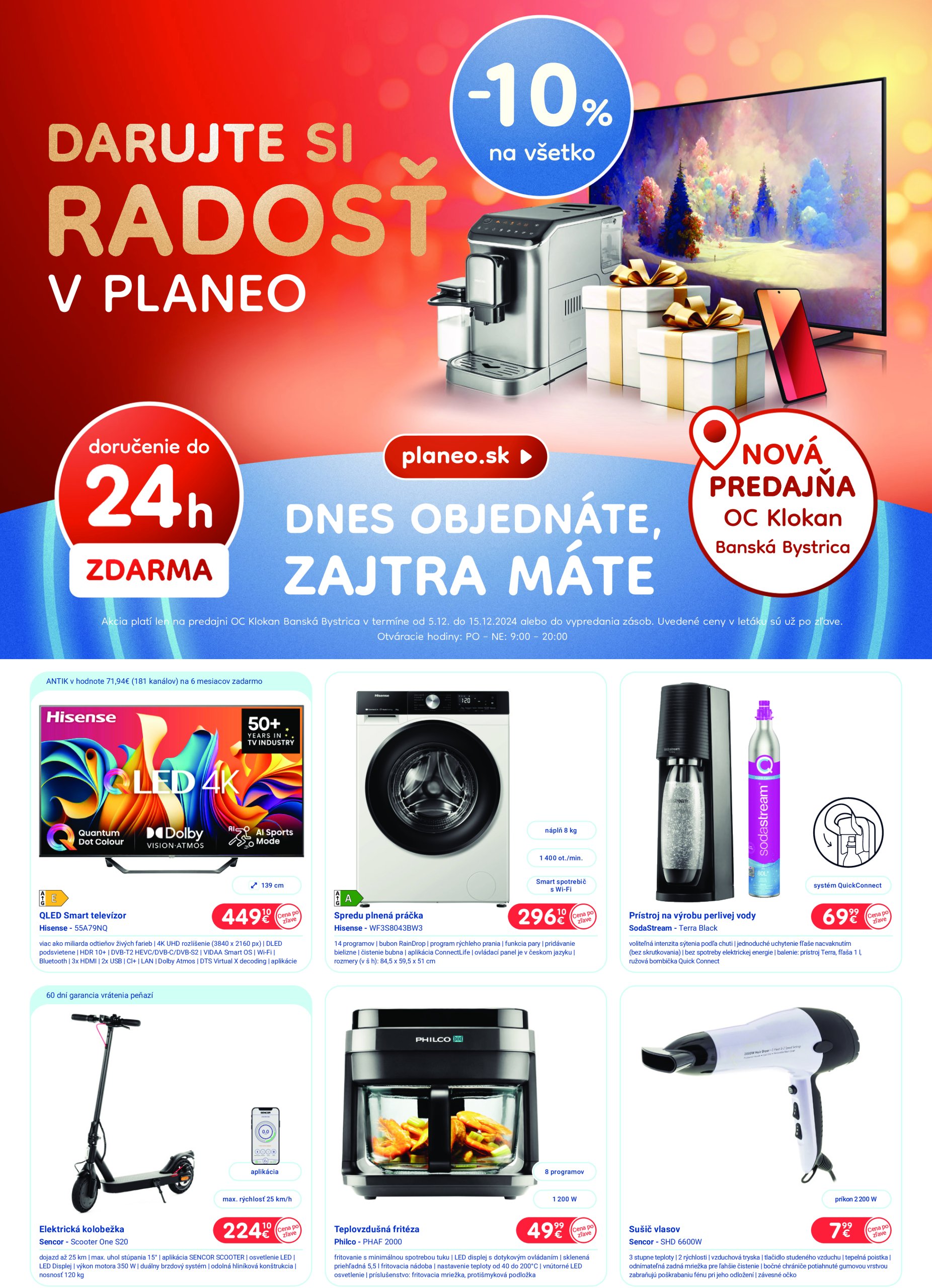 Planeo elektro - Banská Bystrica leták platný od 05.12. - 15.12.