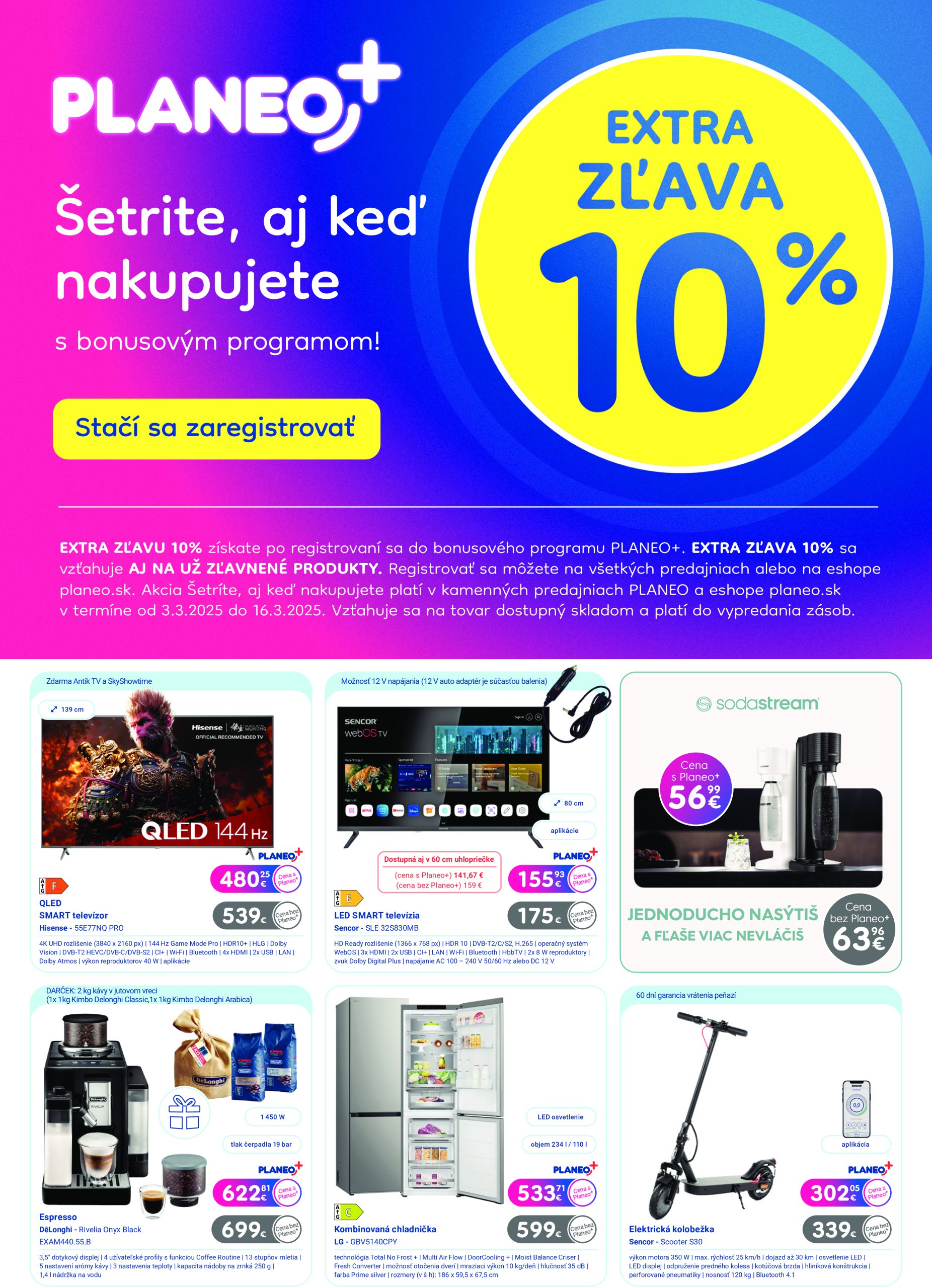 Planeo elektro - Planeo+ leták platný od 03.03. - 16.03.