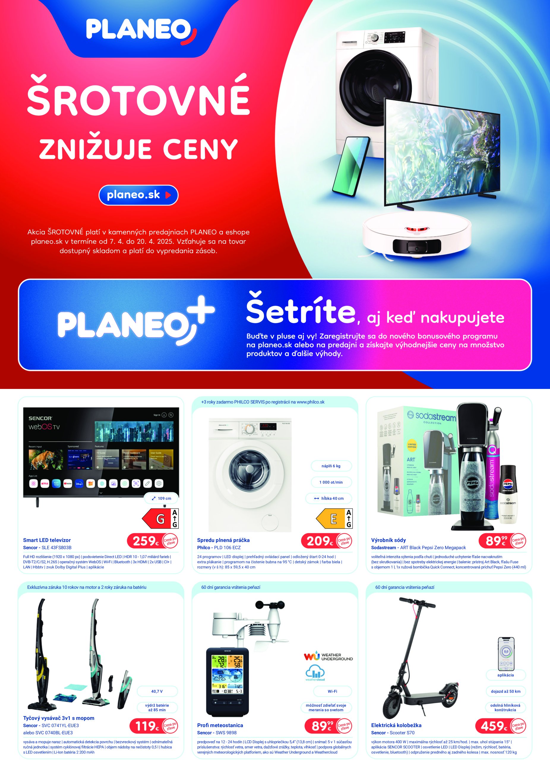 Planeo elektro leták platný od 07.04. - 20.04.