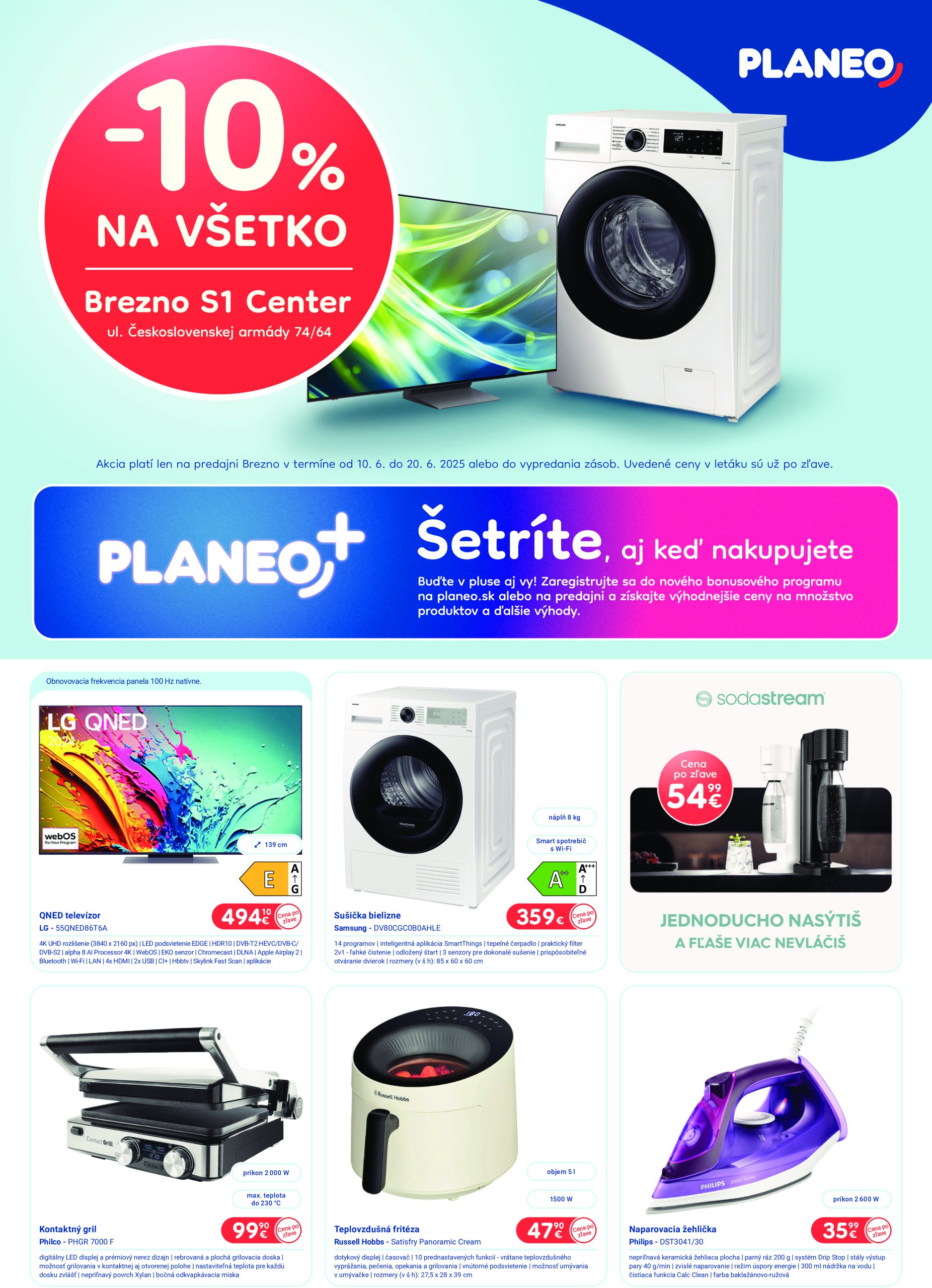 Leták Planeo elektro platný od 10.06. do 20.06.