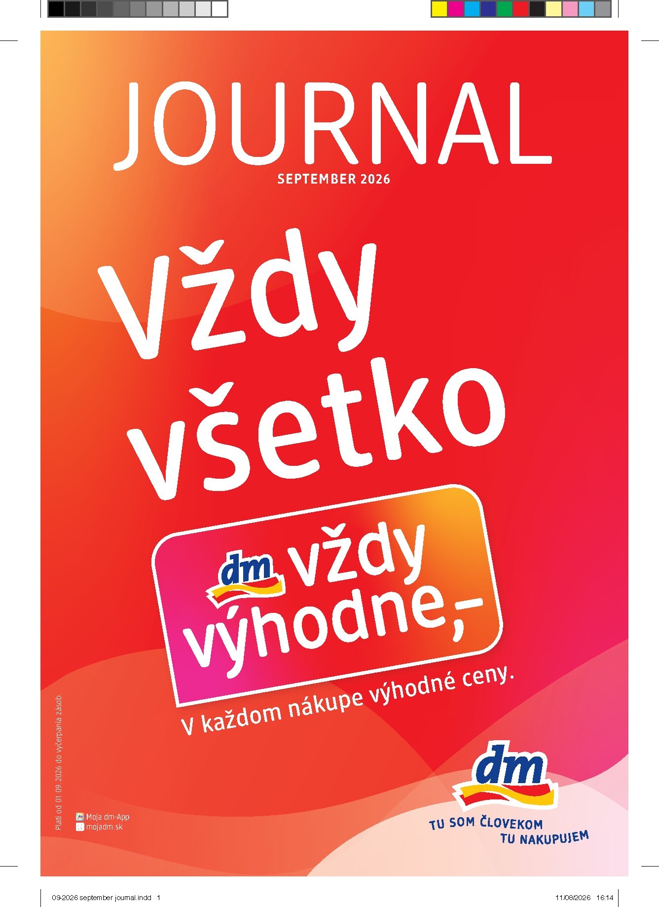 Aktuálny dm drogerie leták od utorka, 01.09.2026 do stredy, 30.09.2026