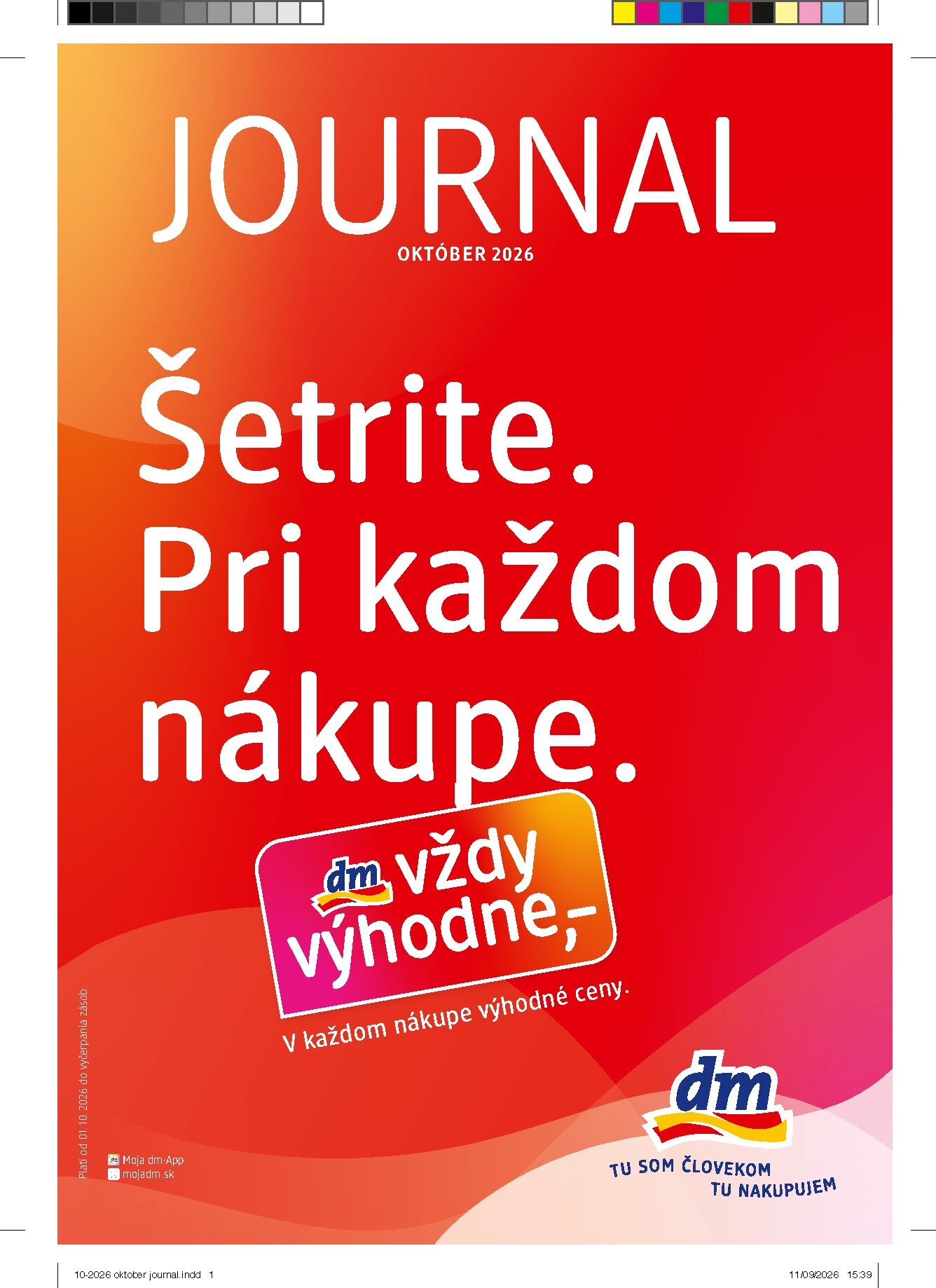 Aktuálny dm drogerie leták od štvrtka, 01.10.2026 do soboty, 31.10.2026