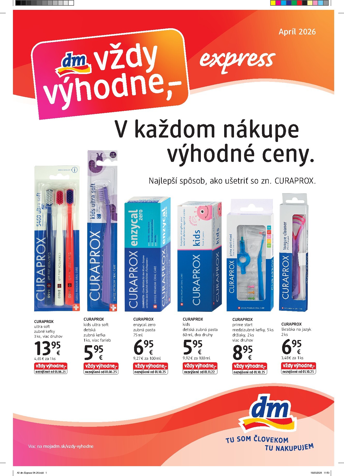 Aktuálny leták dm drogerie - Express od štvrtka, 16.04.2026 do štvrtka, 30.04.2026