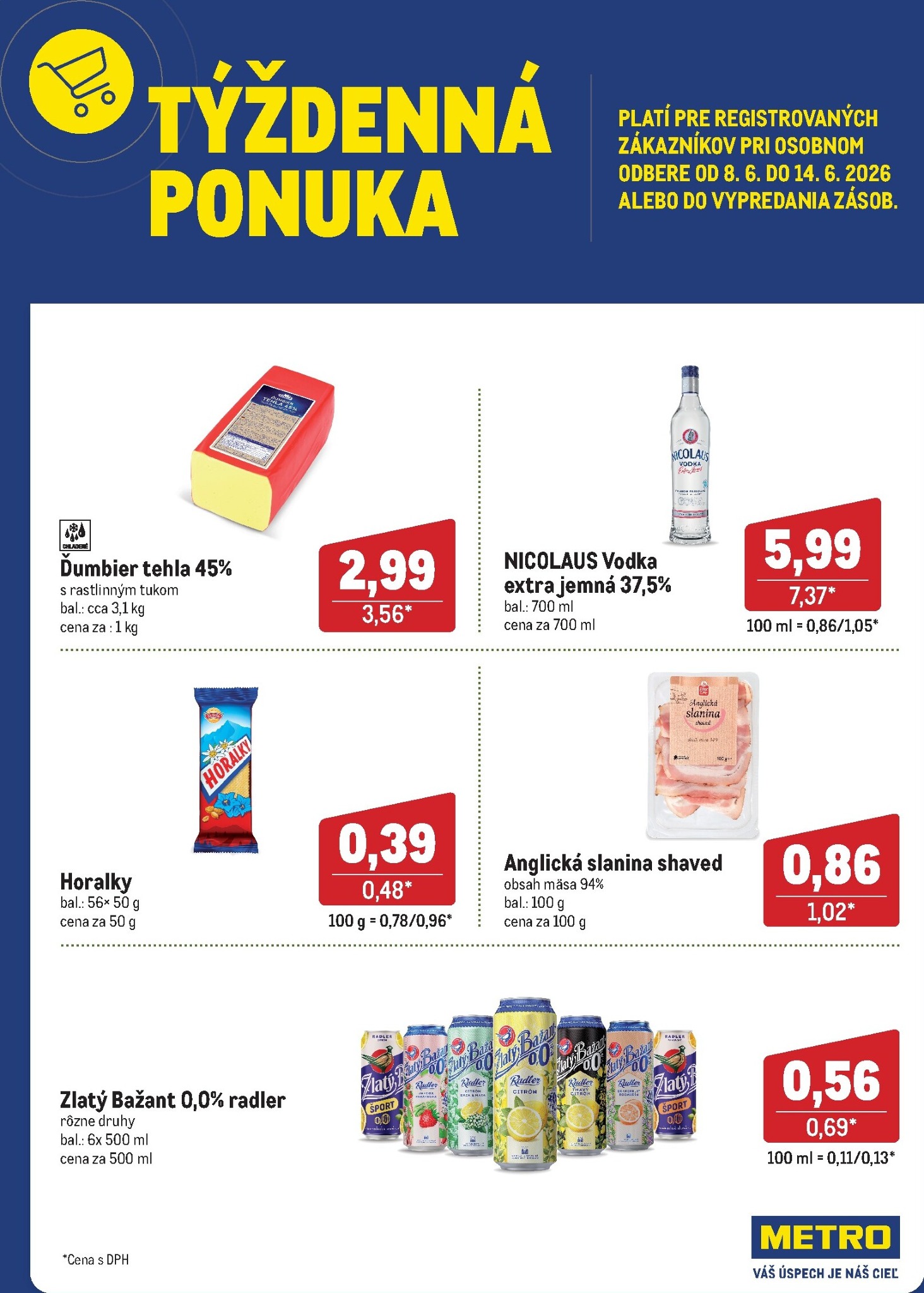 Aktuálny Metro - Týždenná ponuka leták od pondelka, 08.06.2026 do nedele, 14.06.2026