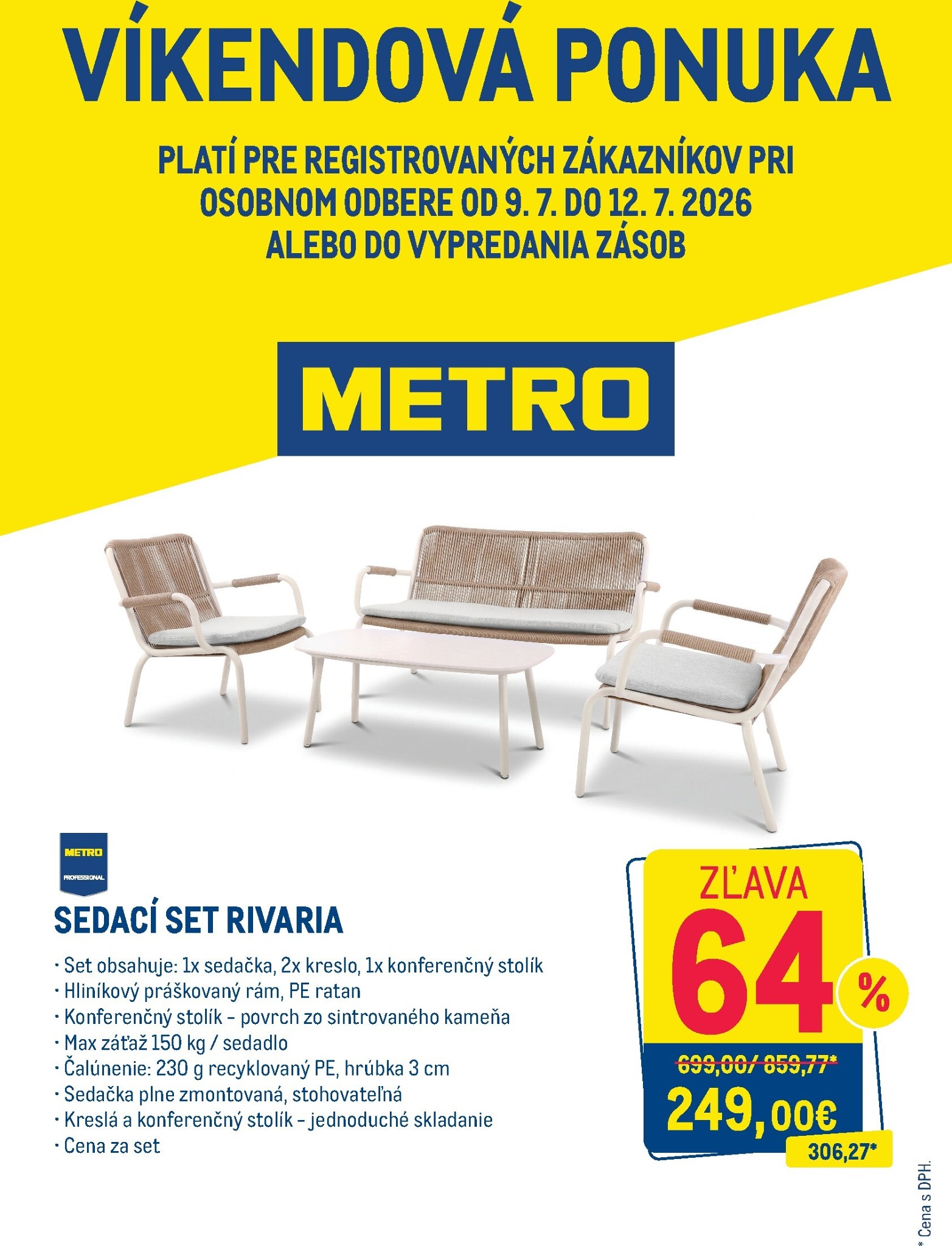 Aktuálny Metro - Víkendová ponuka leták od štvrtka, 09.07.2026 do nedele, 12.07.2026