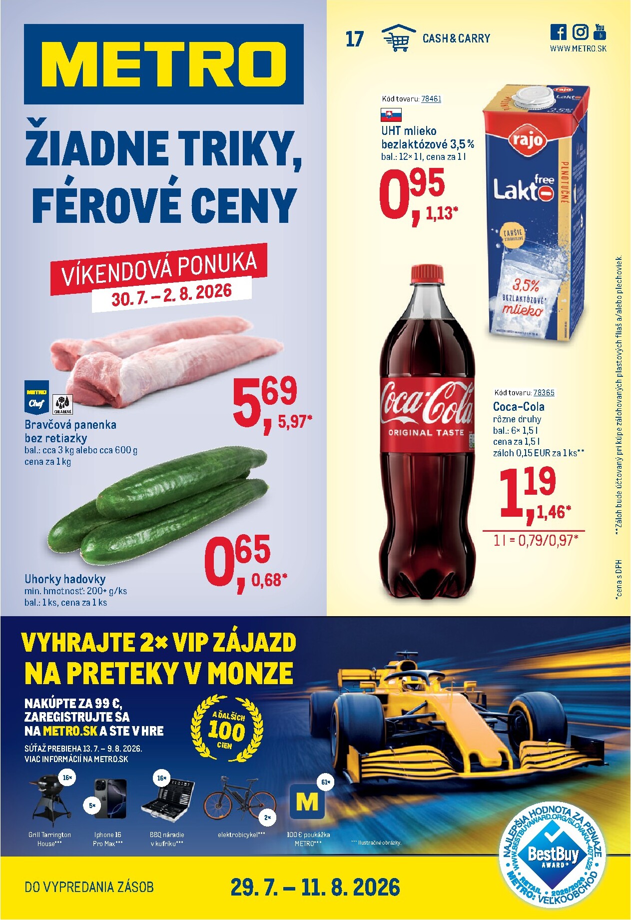 Aktuálny Metro leták od stredy, 29.07.2026 do utorka, 11.08.2026