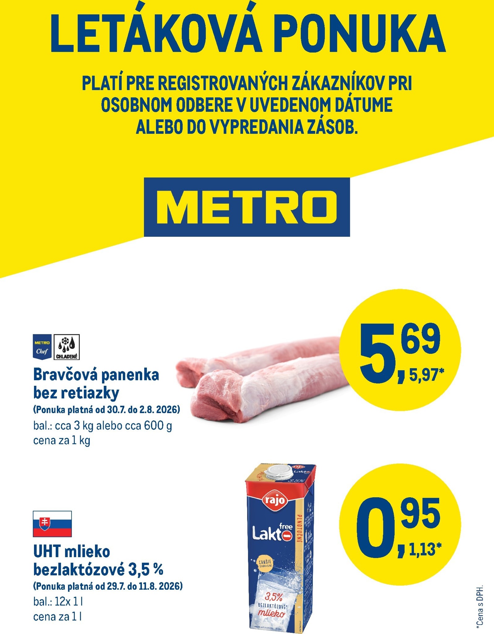 Aktuálny Metro - Víkendová ponuka leták od štvrtka, 30.07.2026 do nedele, 02.08.2026