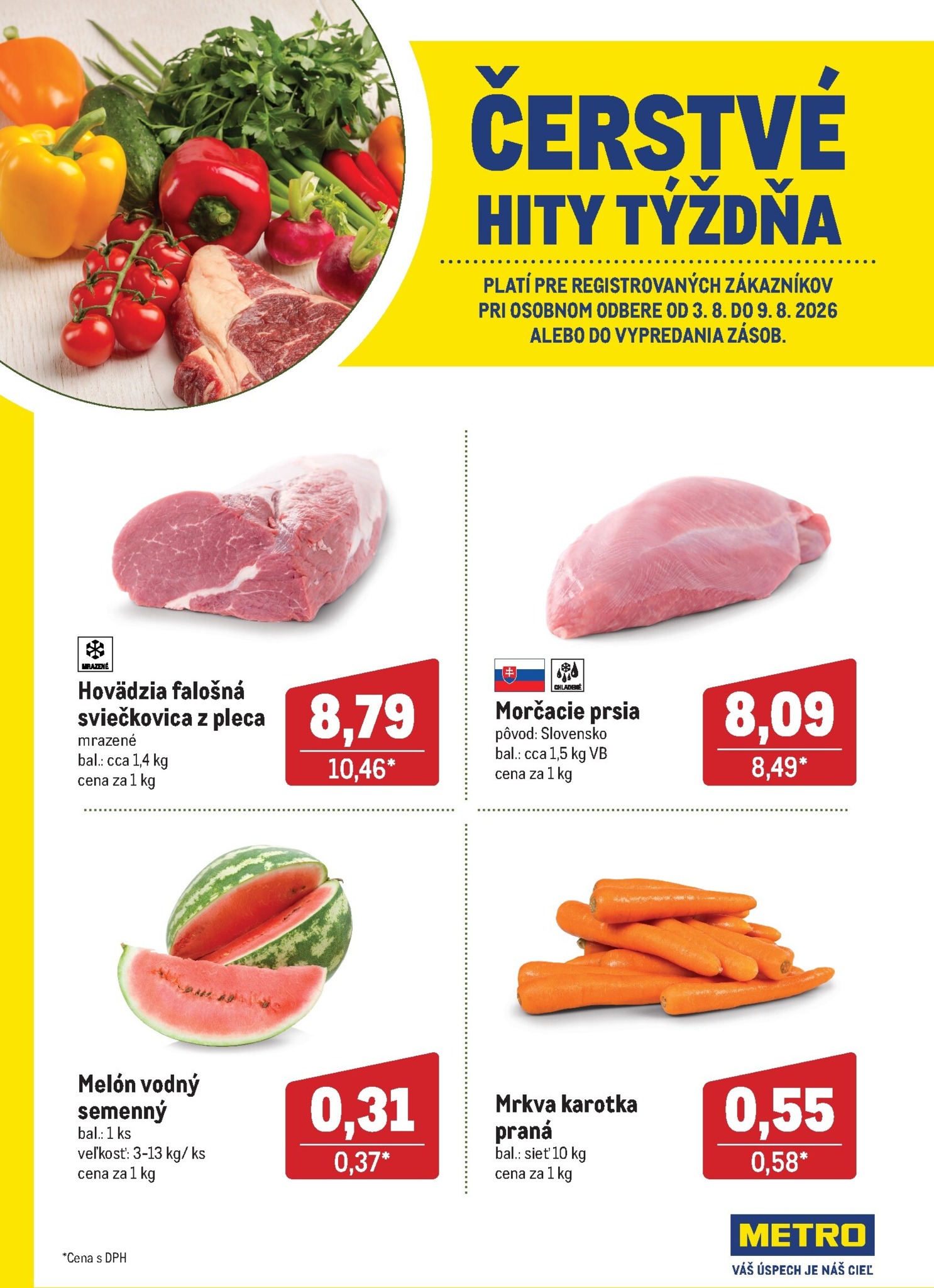 Aktuálny Metro - Čerstvé hity týždňa leták od pondelka, 03.08.2026 do nedele, 09.08.2026
