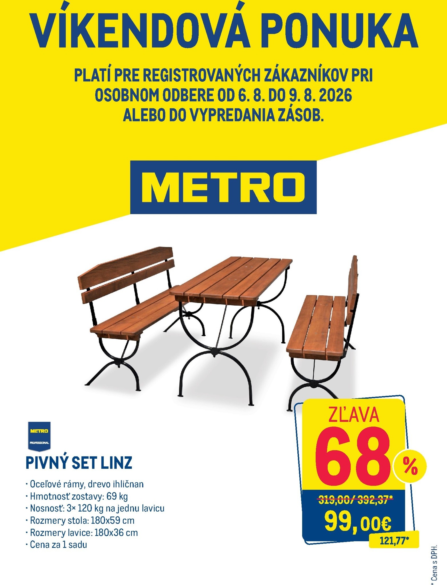 Aktuálny Metro - Víkendová ponuka NF leták od štvrtka, 06.08.2026 do nedele, 09.08.2026