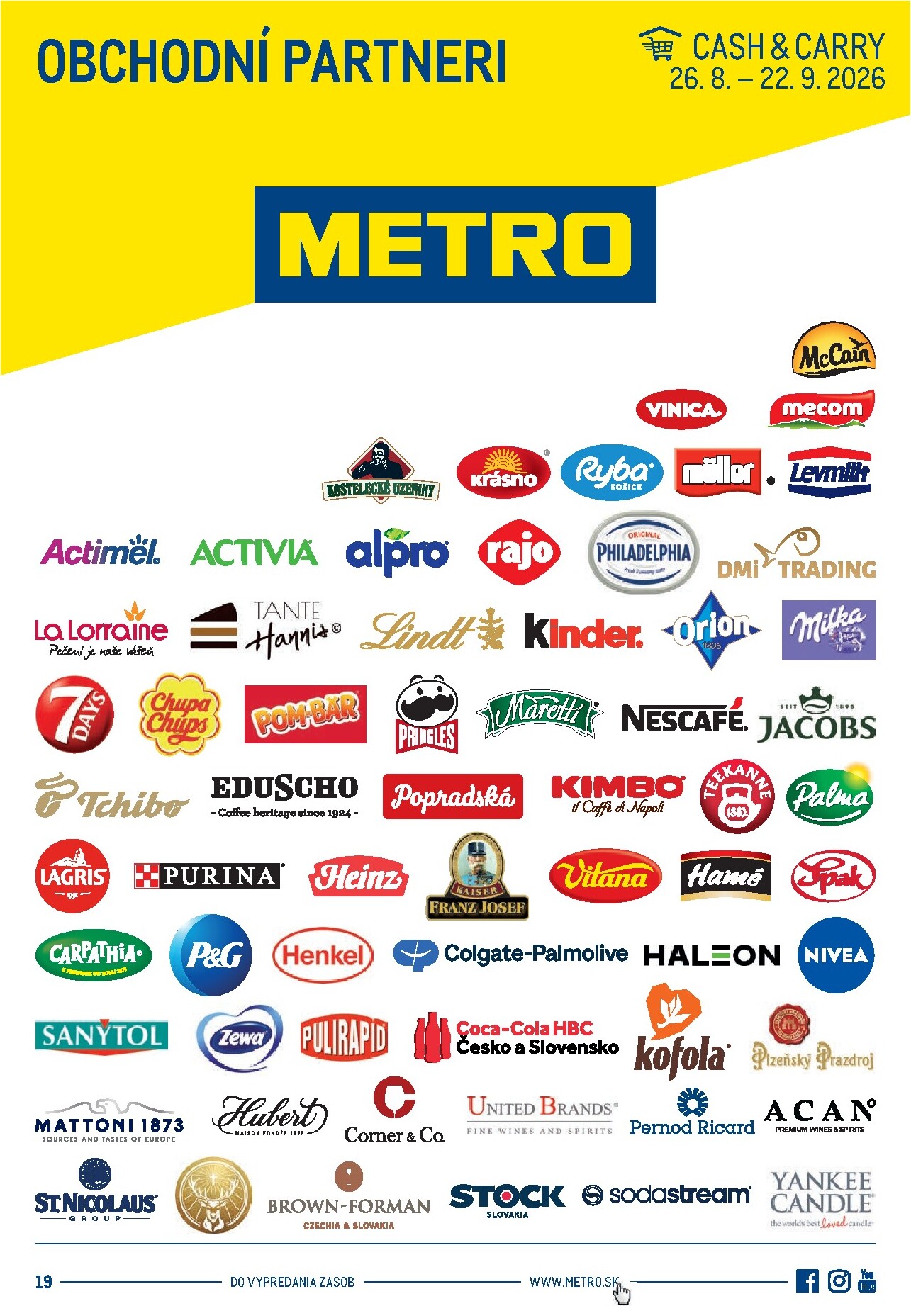 Aktuálny Metro - Obchodní partneri leták od stredy, 26.08.2026 do utorka, 22.09.2026