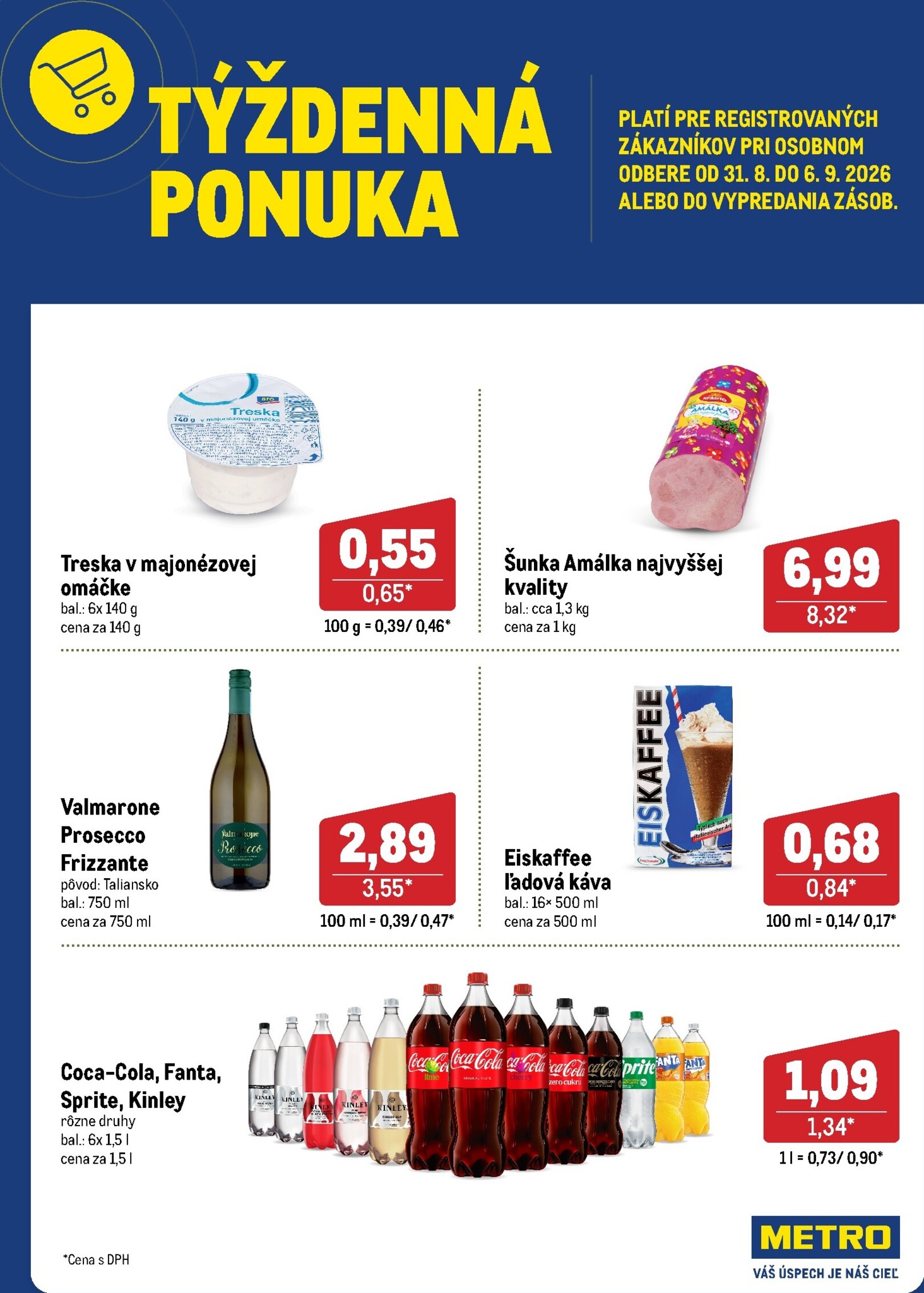 Aktuálny Metro - Týždenná ponuka leták od pondelka, 31.08.2026 do nedele, 06.09.2026