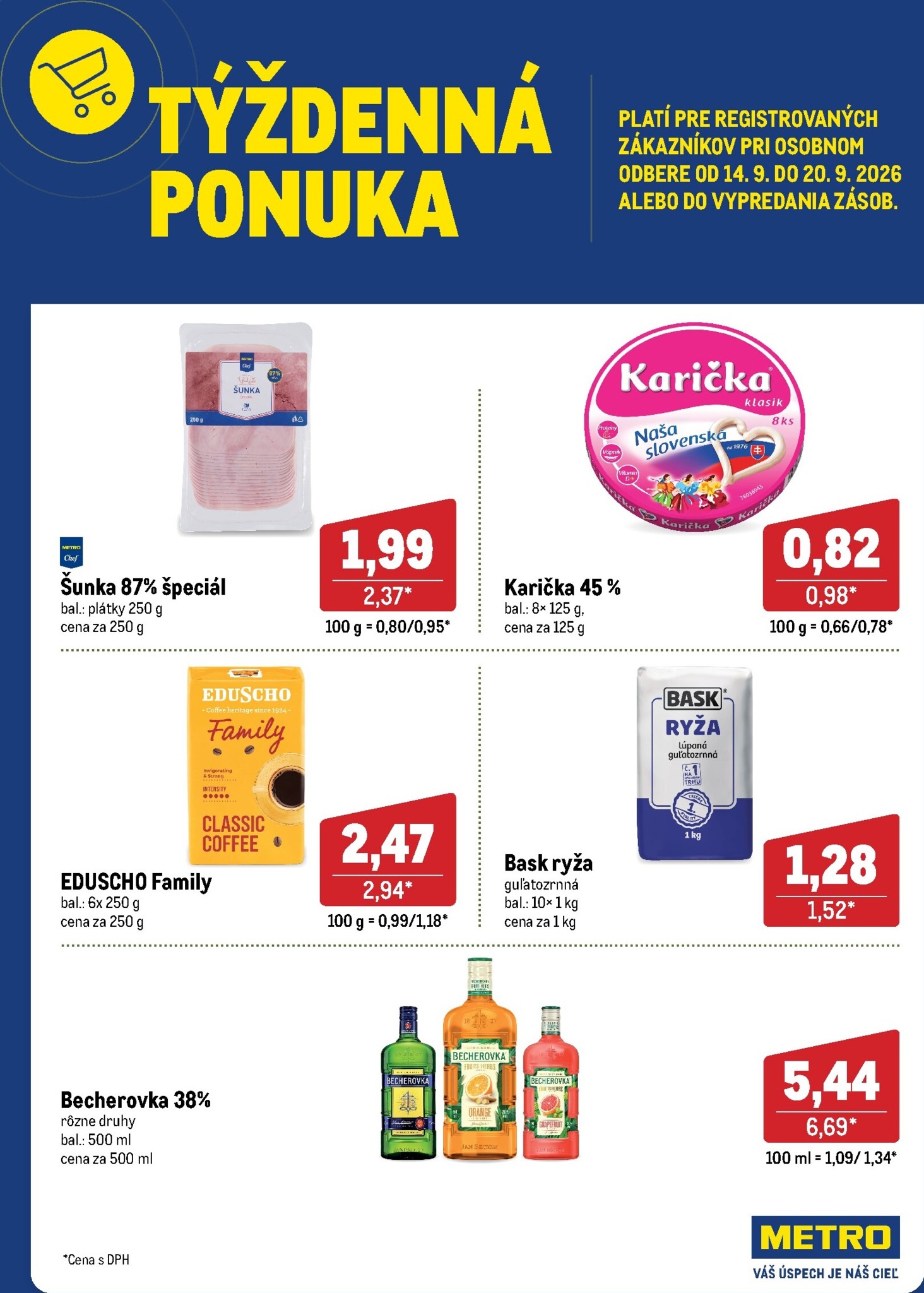 Aktuálny Metro - Týždenná ponuka leták od pondelka, 14.09.2026 do nedele, 20.09.2026