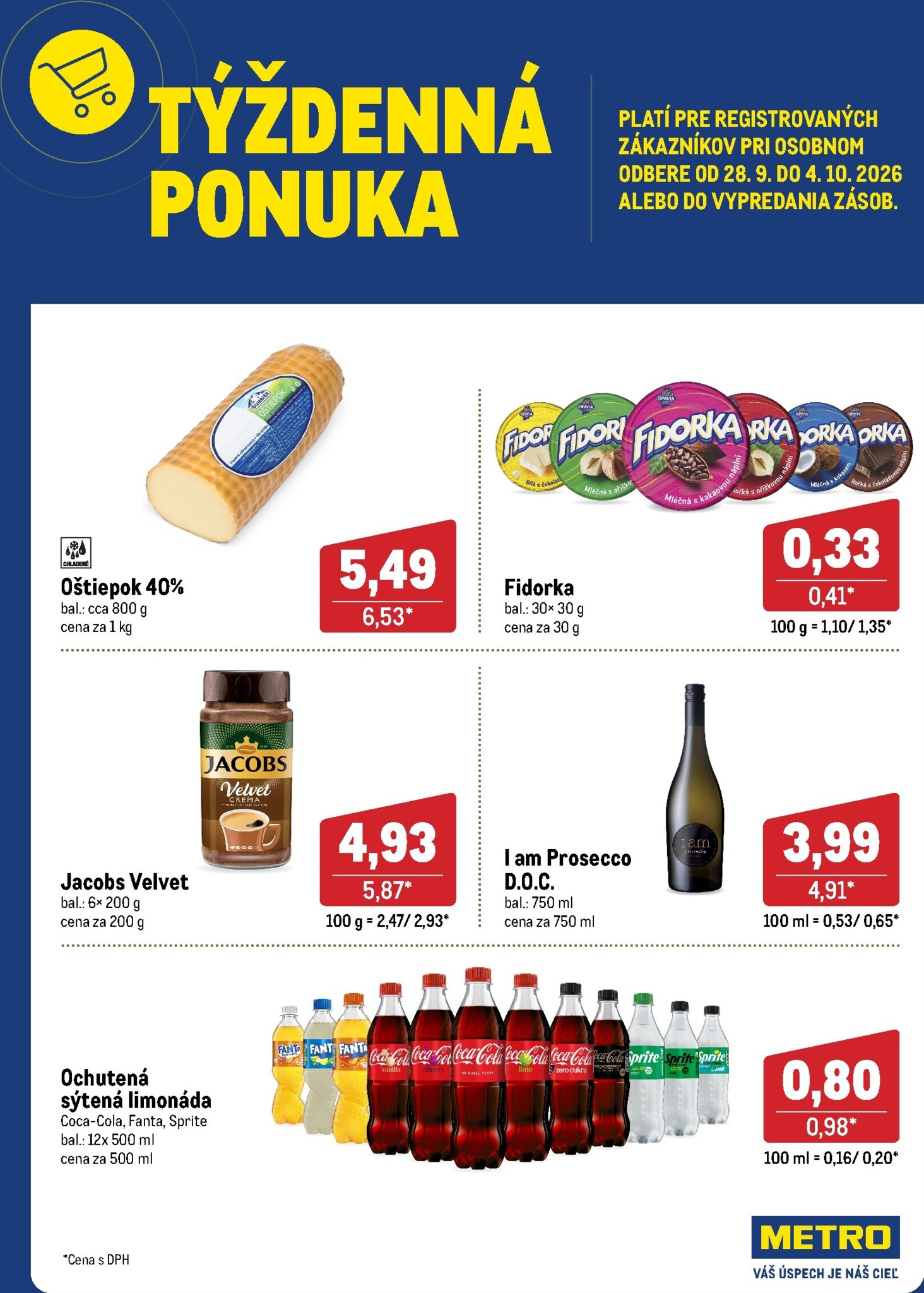 Aktuálny Metro - Týždenná ponuka leták od pondelka, 28.09.2026 do nedele, 04.10.2026