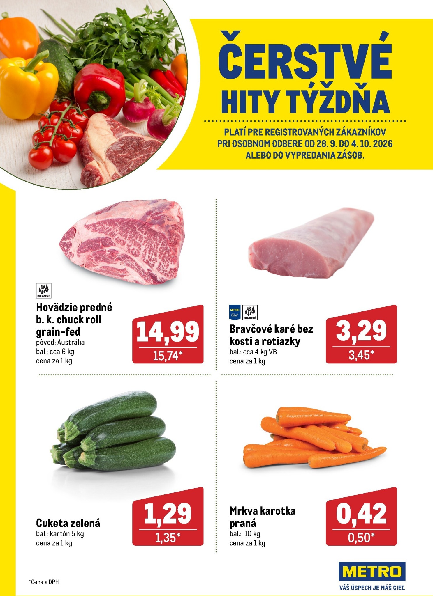 Aktuálny Metro - Čerstvé hity leták od pondelka, 28.09.2026 do nedele, 04.10.2026