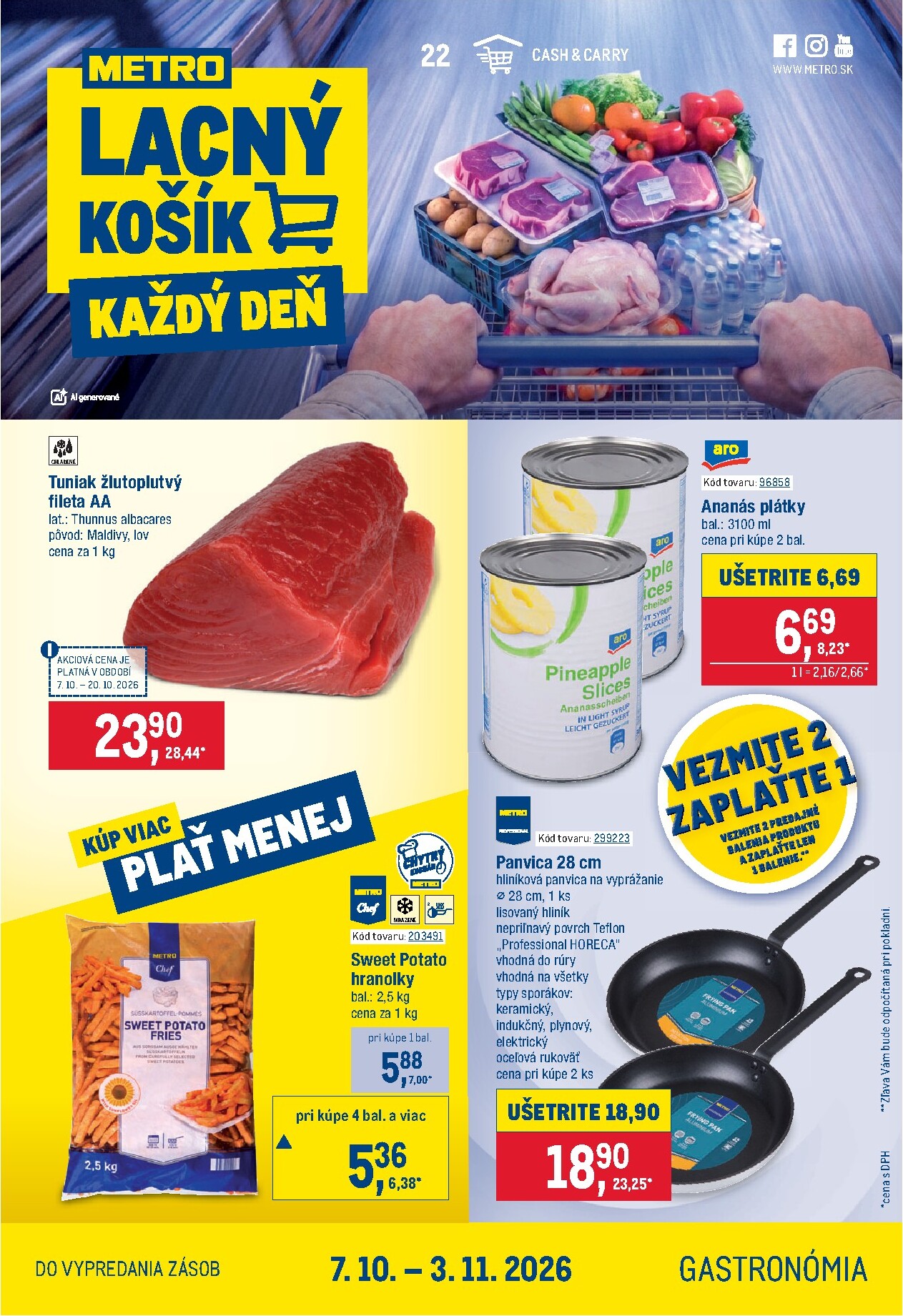 Aktuálny Metro - Gastronómia leták od stredy, 07.10.2026 do utorka, 20.10.2026
