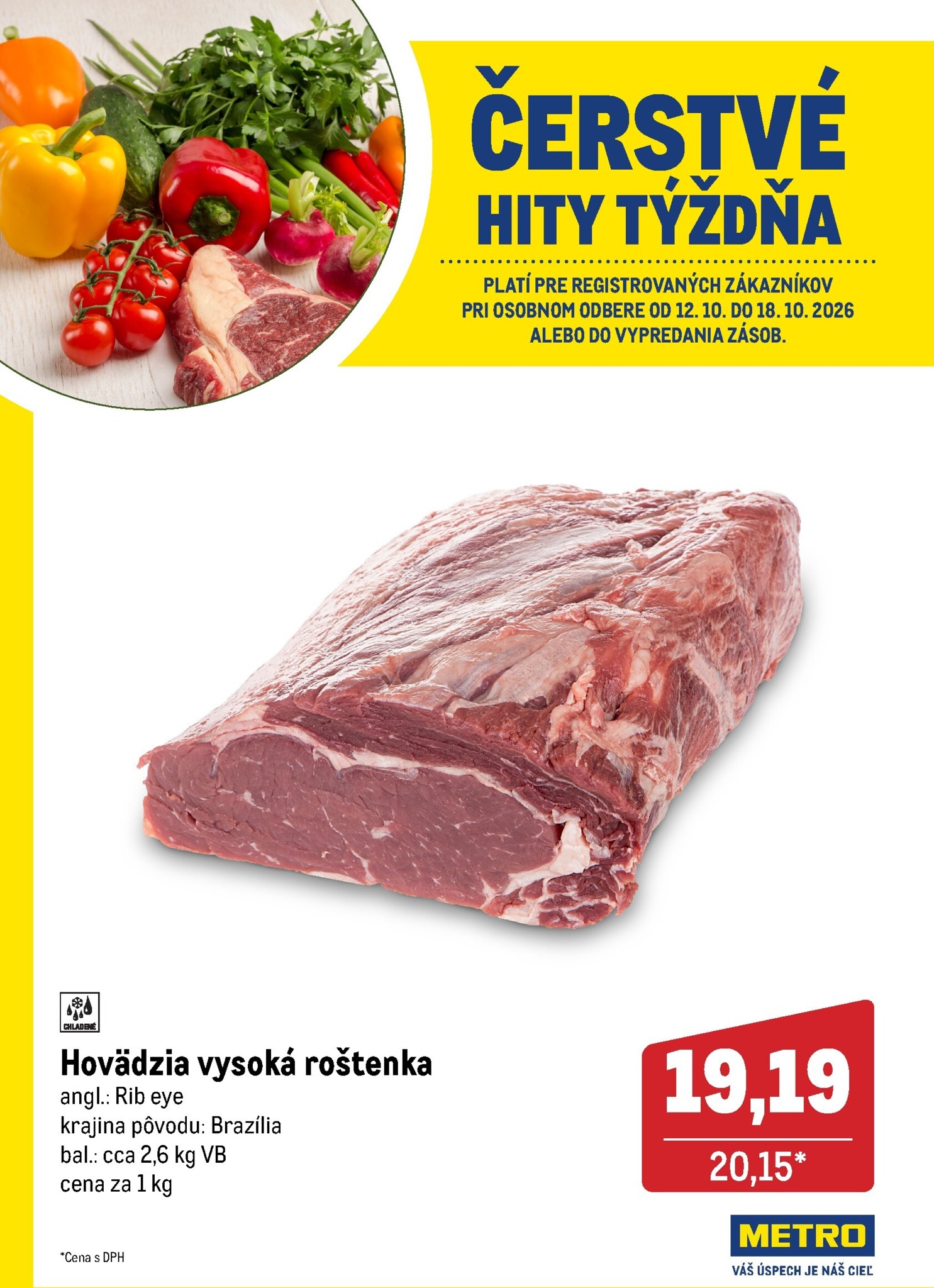 Aktuálny Metro - Čerstvé hity leták od pondelka, 12.10.2026 do nedele, 18.10.2026