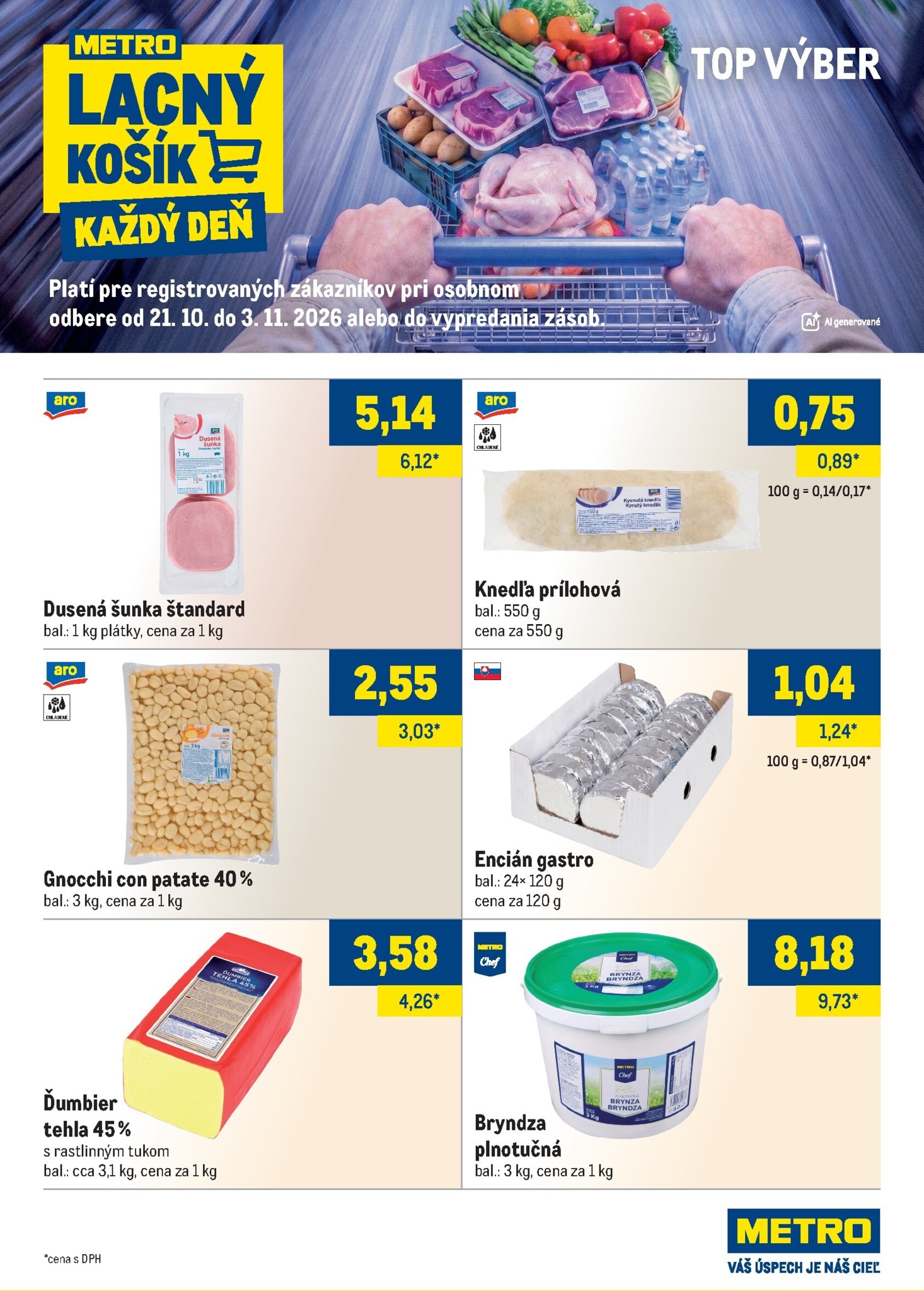 Aktuálny Metro - Top Výber leták od stredy, 21.10.2026 do utorka, 03.11.2026