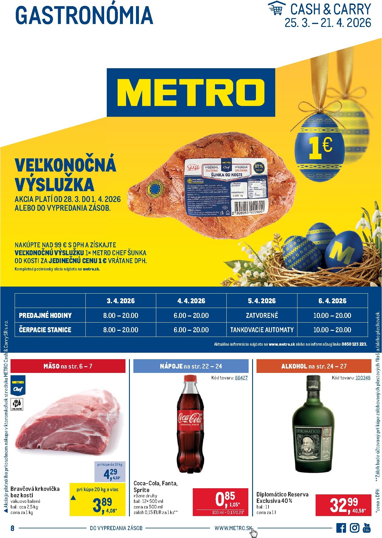 Leták Metro - Gastronómia platný od 25.03.2026 do 21.04.2026