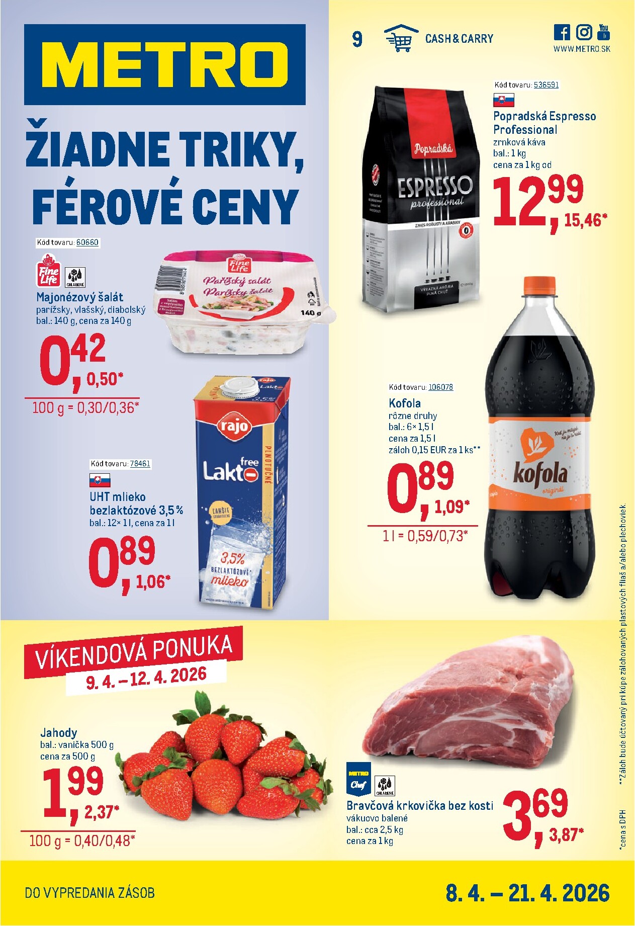 Aktuálny leták Metro - Maloobchod platný od stredy, 08.04.2026 do utorka, 21.04.2026