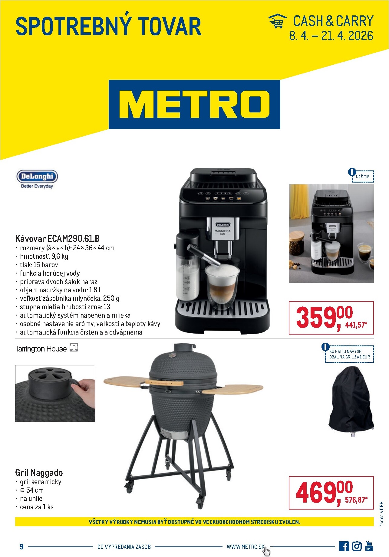 Aktuálny leták Metro - Spotrebný tovar platný od stredy, 08.04.2026 do utorka, 21.04.2026