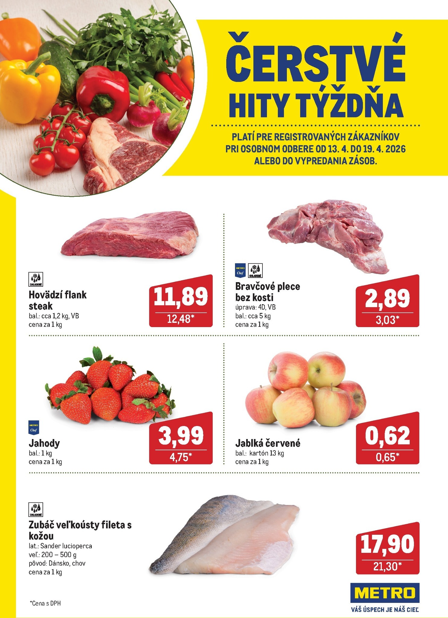 Aktuálny leták Metro - Čerstvé hity týždňa platný od pondelka, 13.04.2026 do nedele, 19.04.2026