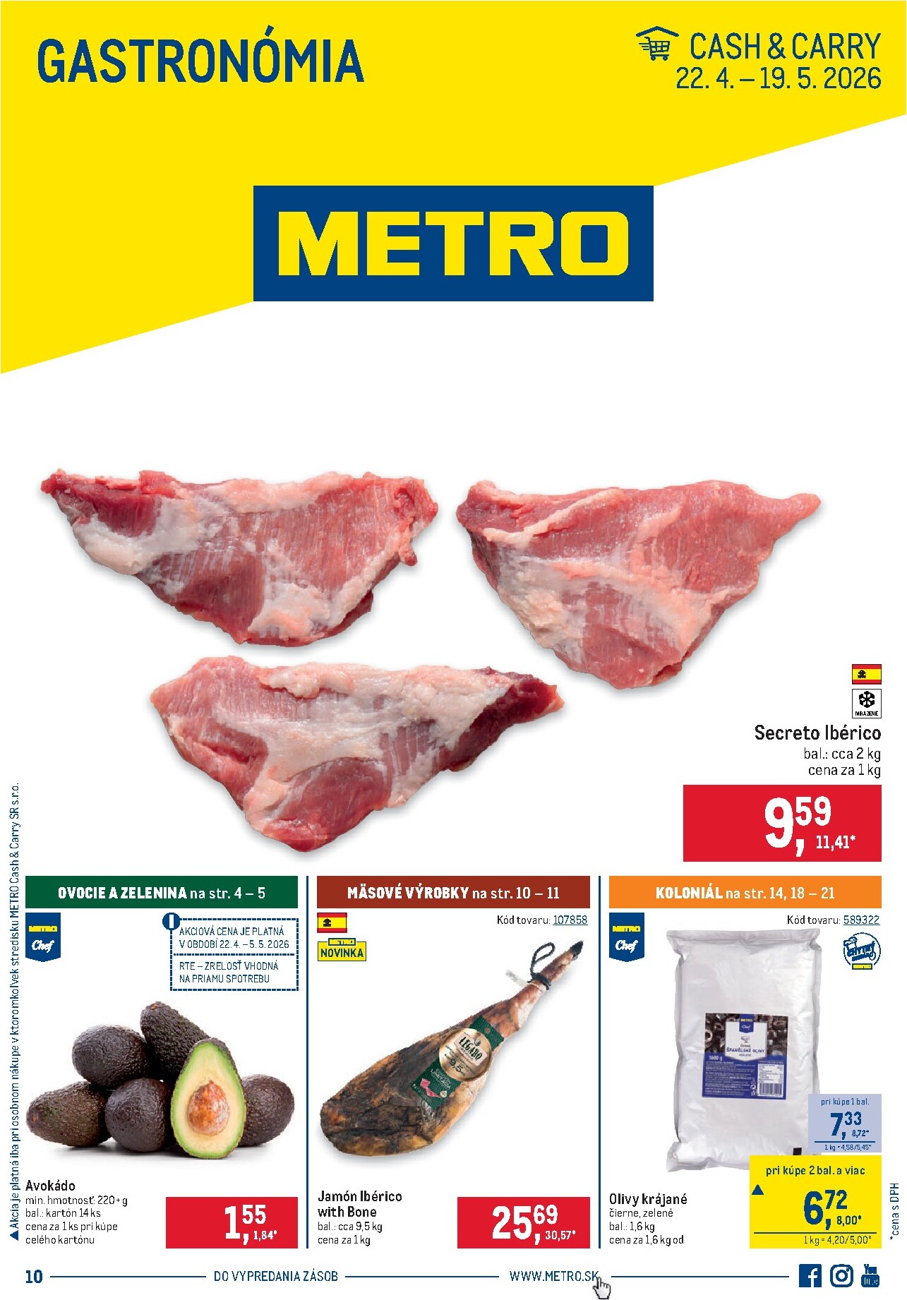 Aktuálny leták Metro - Gastronómia od stredy, 22.04.2026 do utorka, 19.05.2026