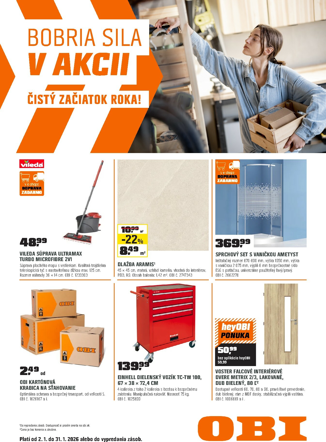 Leták OBI platný od 02.01. do 31.01.