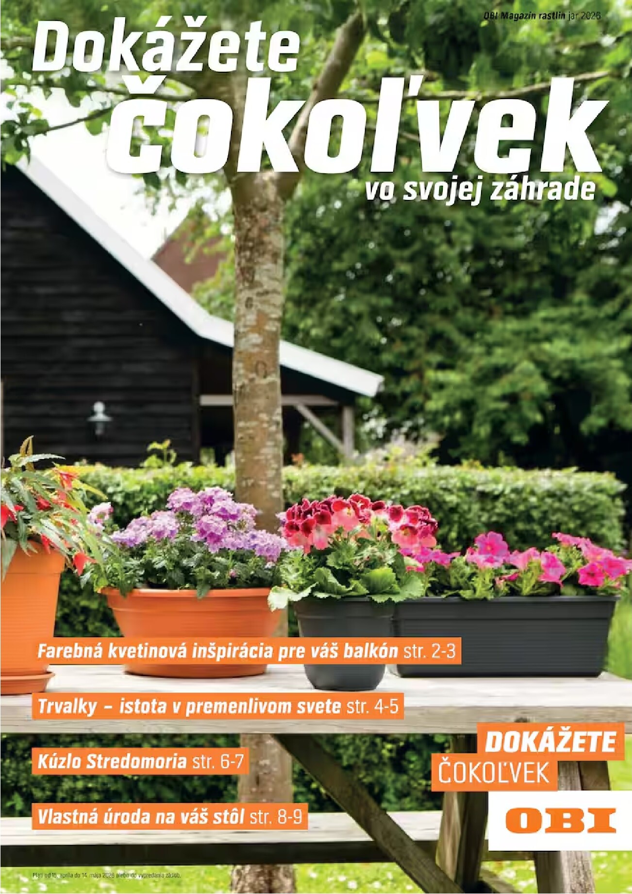 Aktuálny leták OBI - Záhrada od stredy, 15.04.2026 do štvrtka, 14.05.2026