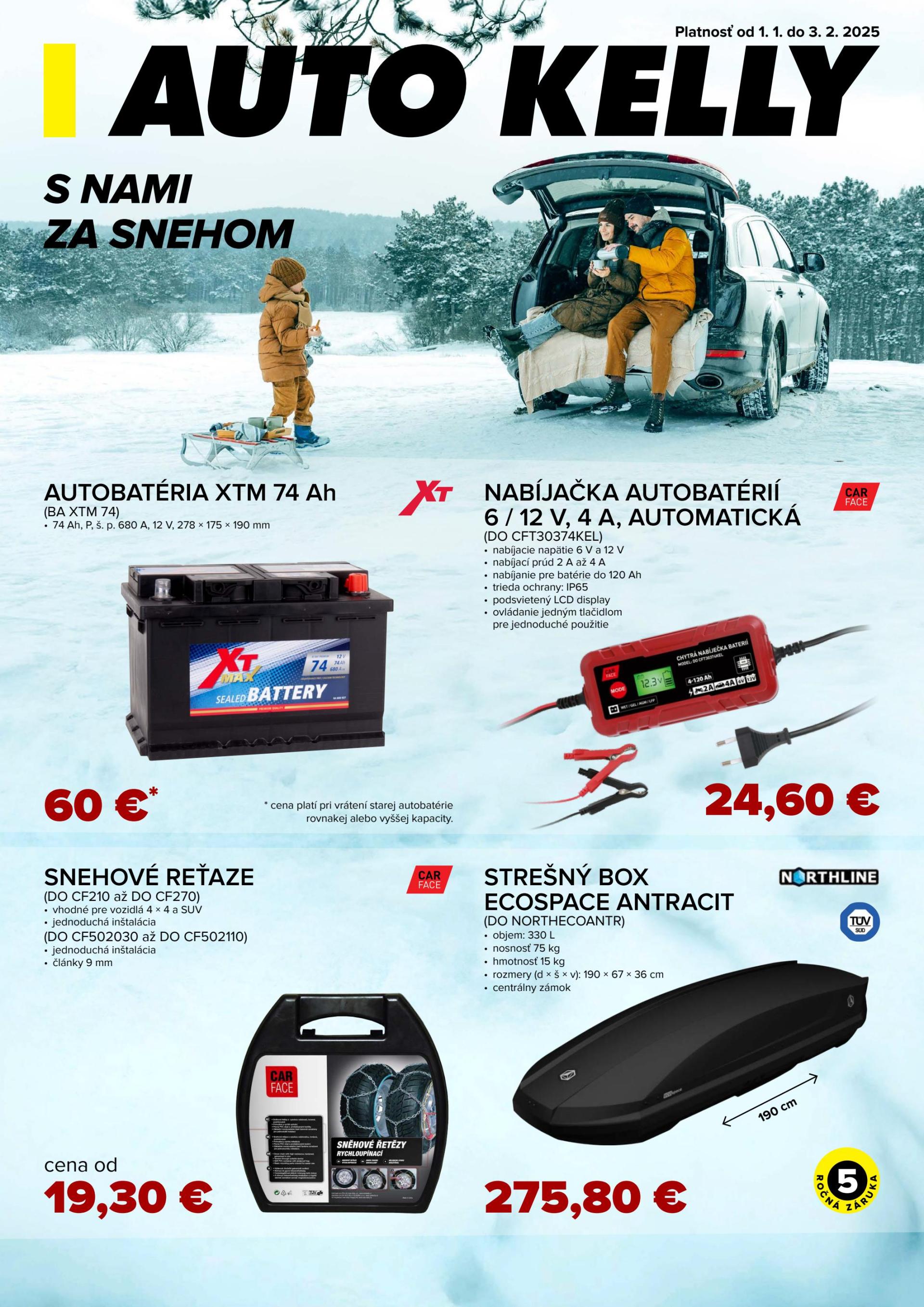 Auto Kelly leták platný od 01.01. - 03.02.