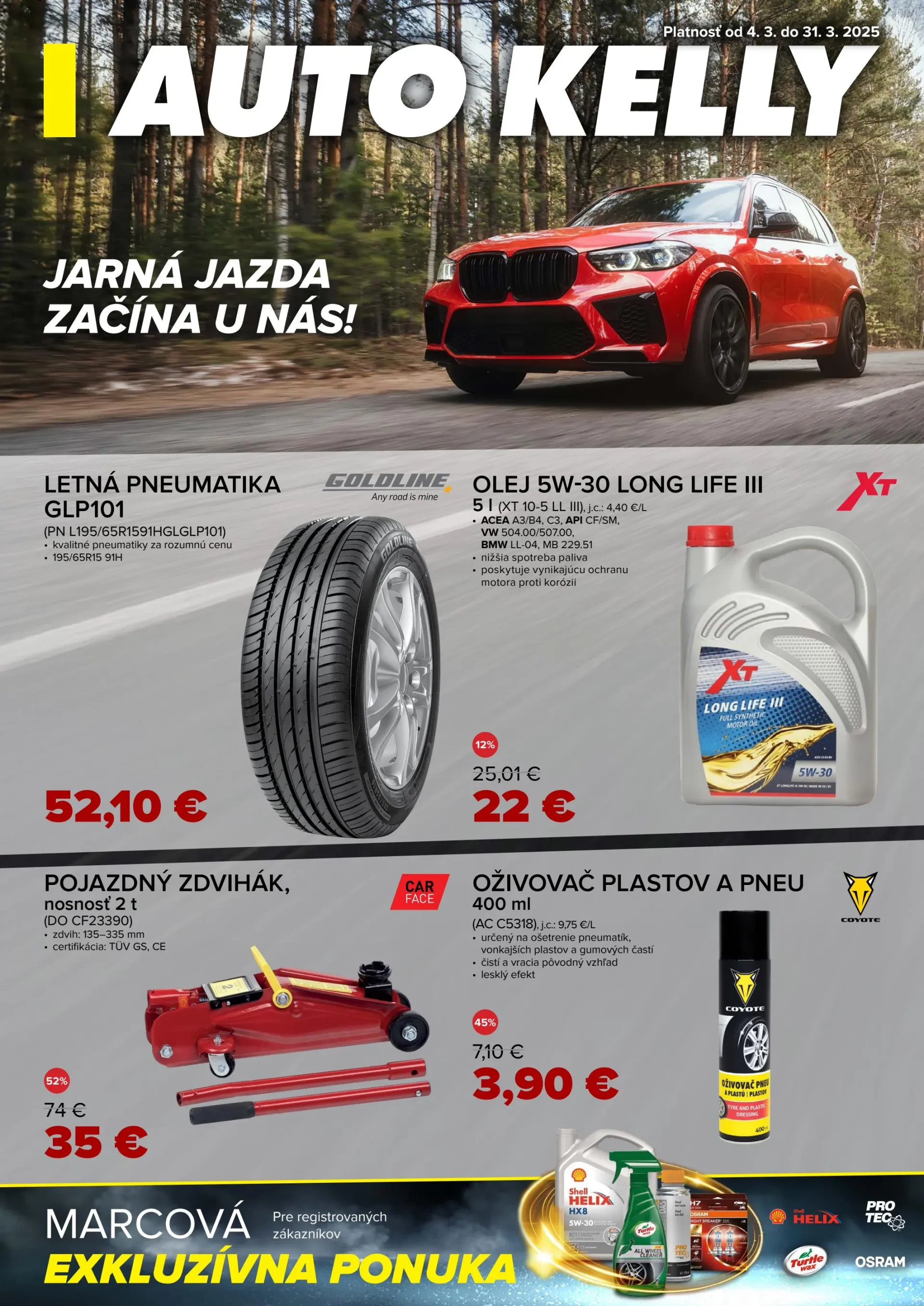 Auto Kelly leták platný od 04.03. - 31.03.