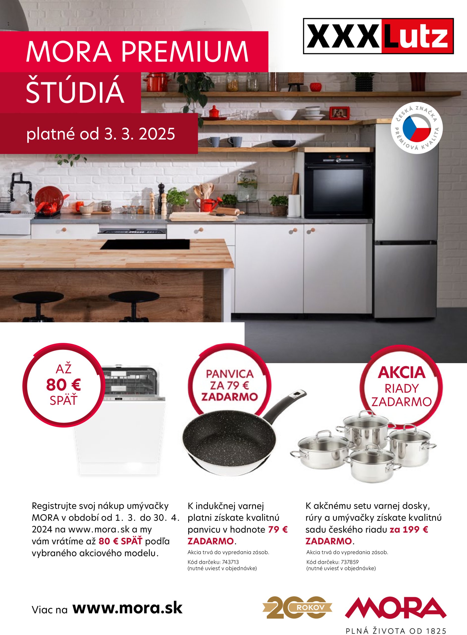 Leták XXXLutz - Mora Premium katalóg platný od 01.04. do 31.12.