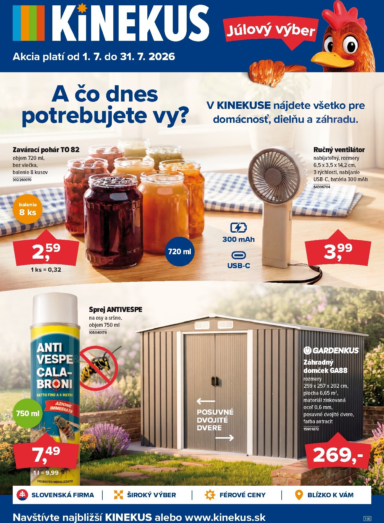 Aktuálny Kinekus leták od stredy, 01.07.2026 do piatku, 31.07.2026
