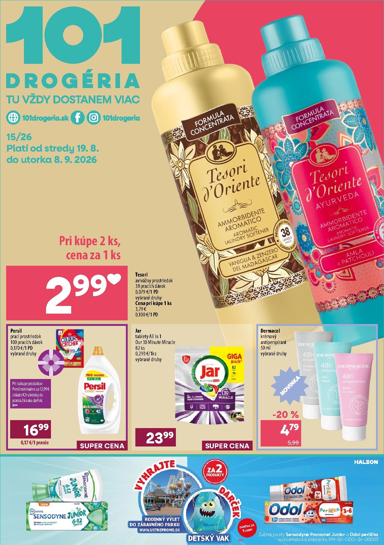Nový 101 Drogerie leták od stredy, 19.08.2026 do utorka, 08.09.2026